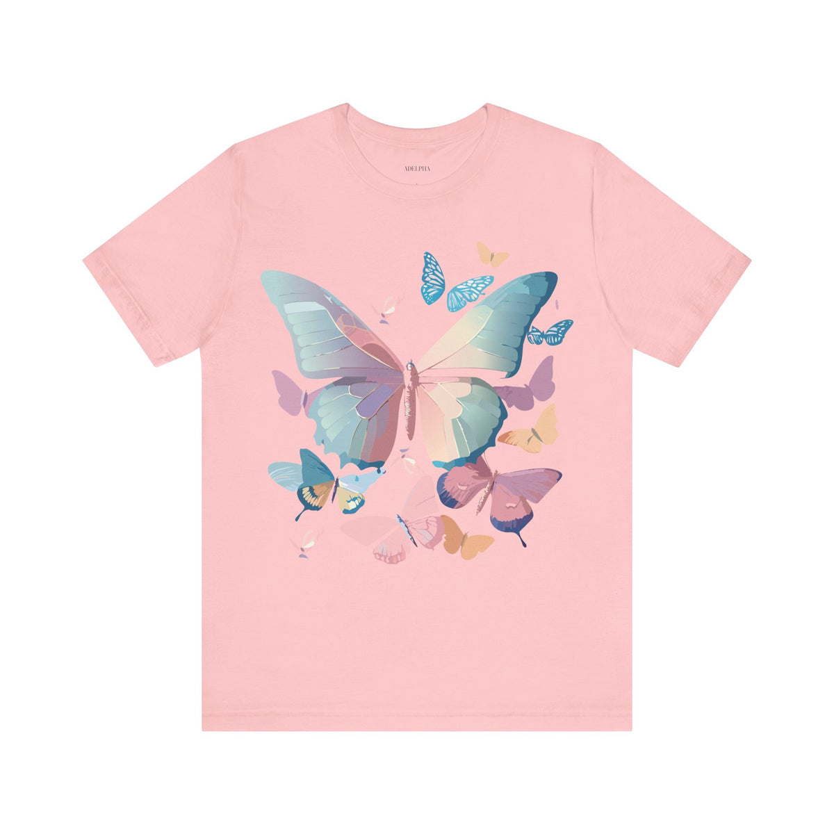 Butterfly Graphic Unisex Cotton Bella+Canvas Tee with Art Design n16