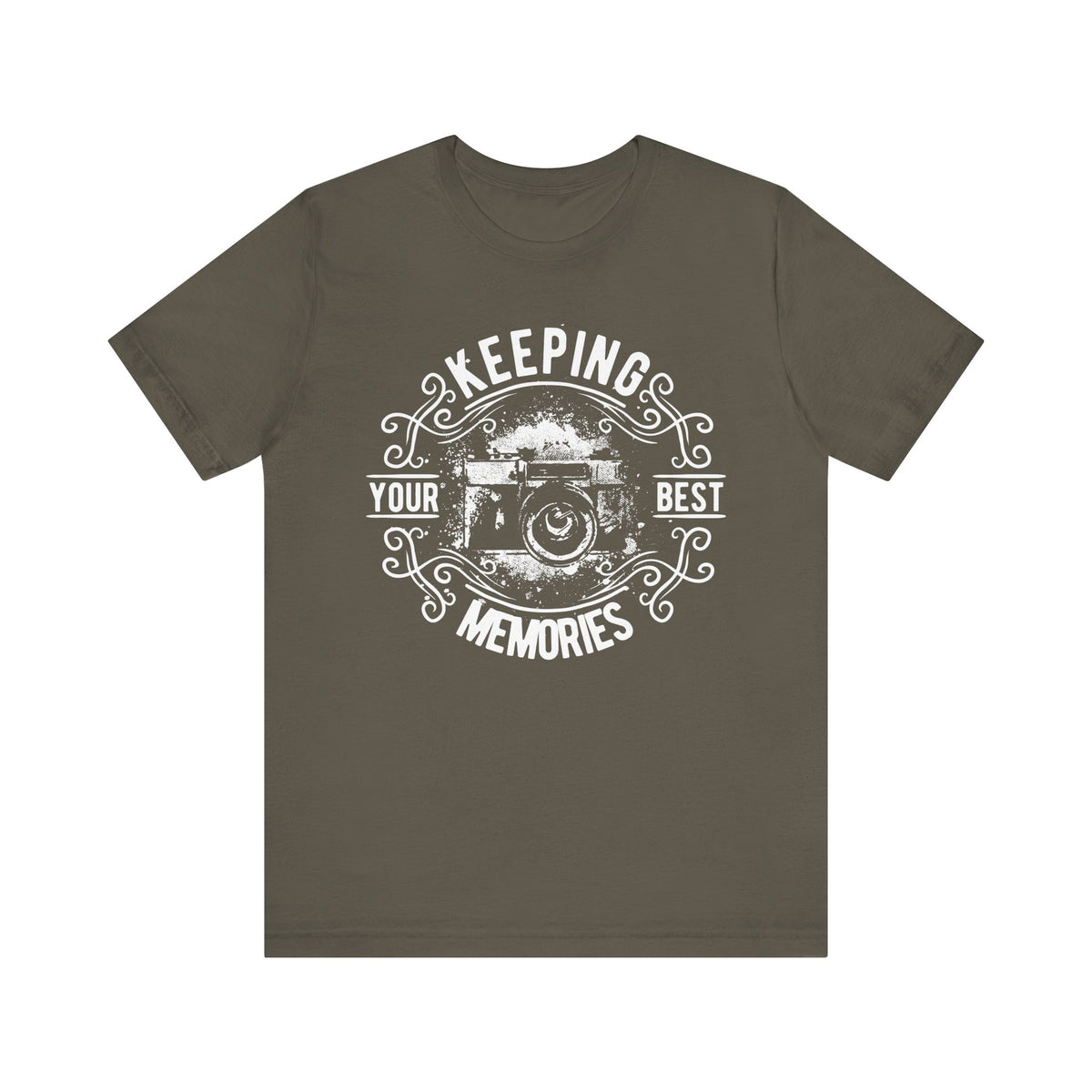 Keeping Your Best Memories T-Shirt Vintage Camera Graphic T-Shirt A-5