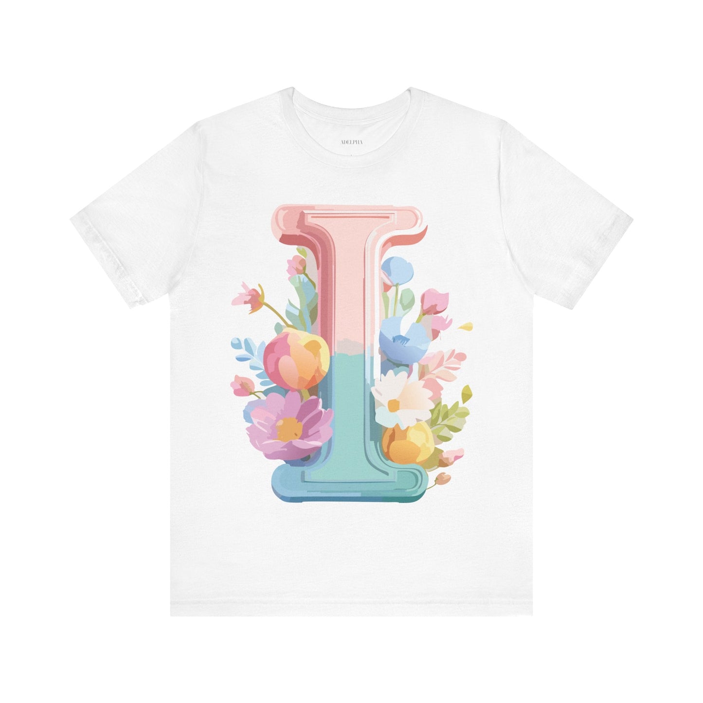 Letter I Shirt Unisex Graphic Tee Adelpha Premium Soft Cotton Vintage Inspired Artwork