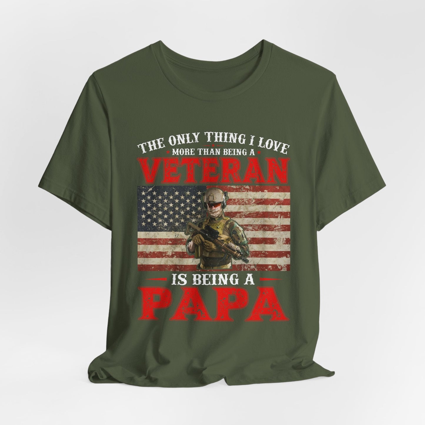 Army Veteran Patriotic Graphic Design Unisex Cotton T-Shirt v30