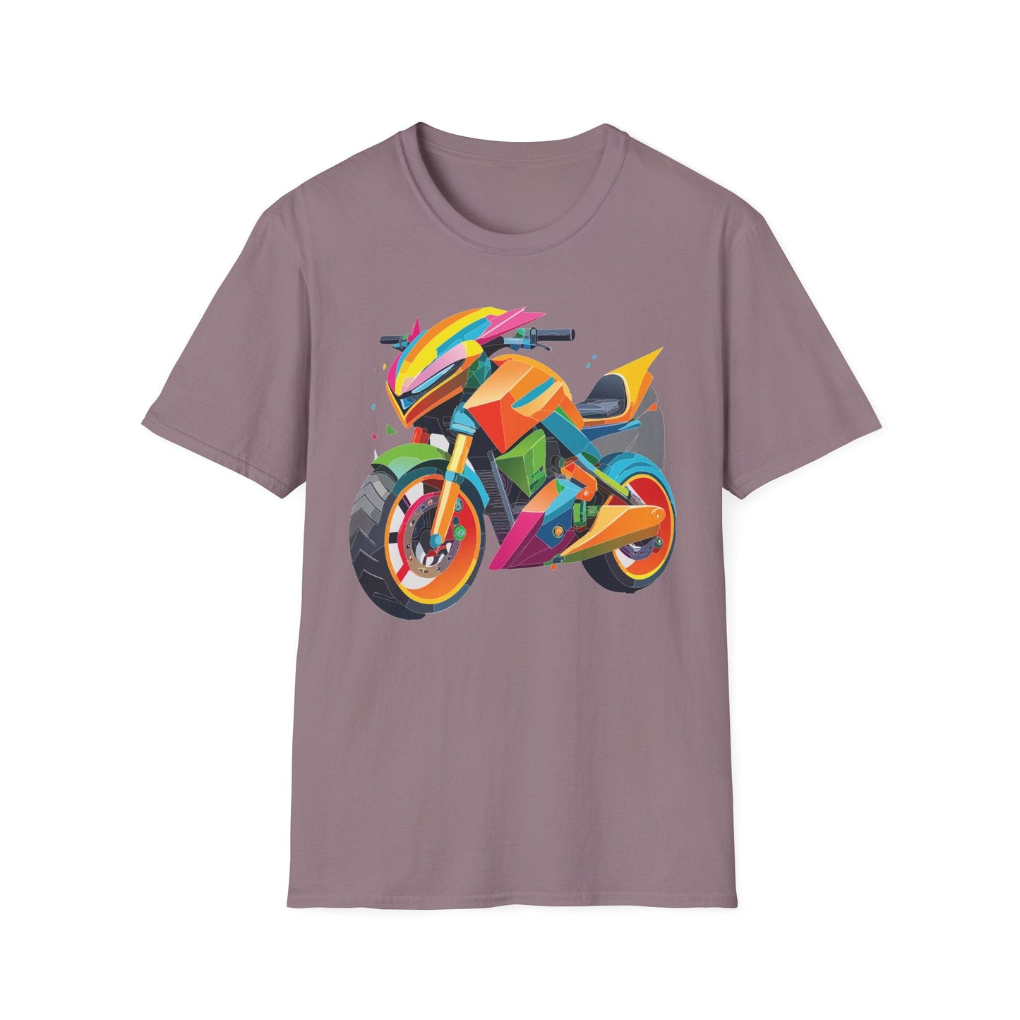 Unisex Bike T Shirt Moto Shirt MTB T Shirt With Art Design Softstyle Cotton Tee For Enthusiasts