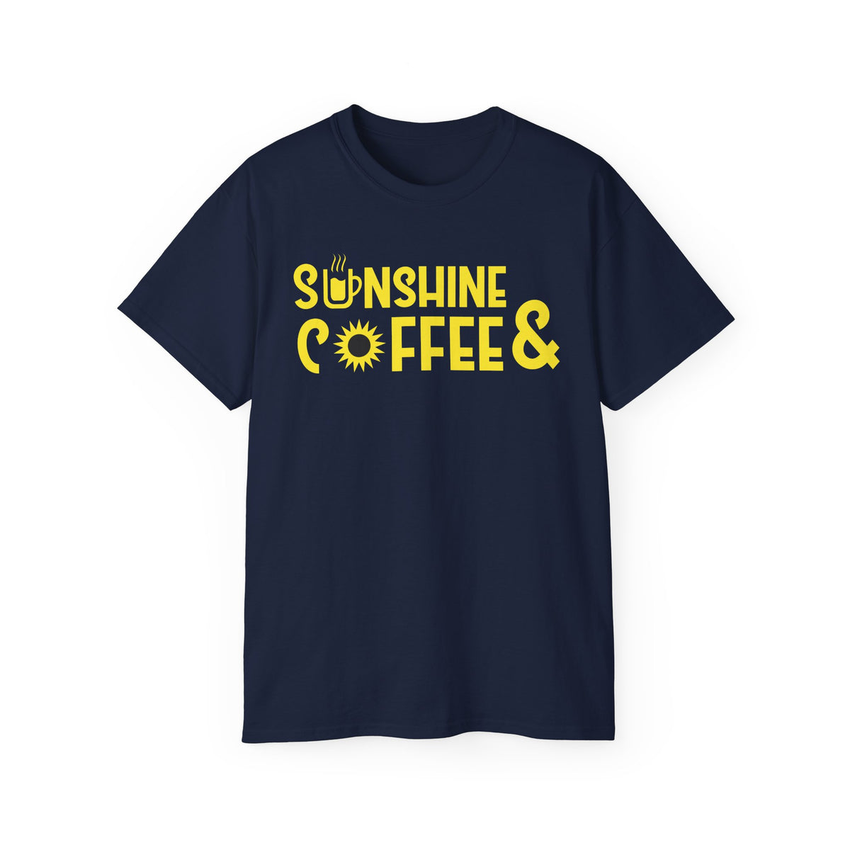 Sunshine Coffee & Tee | Yellow Sun Graphic T-Shirt