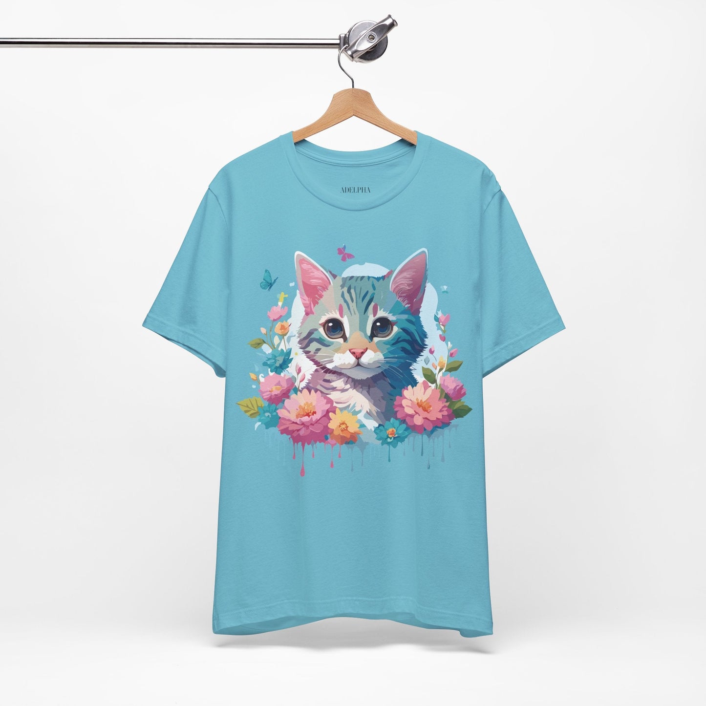 Cat Graphic Tee Unisex Jersey Short Sleeve Shirt Adelpha Art Design