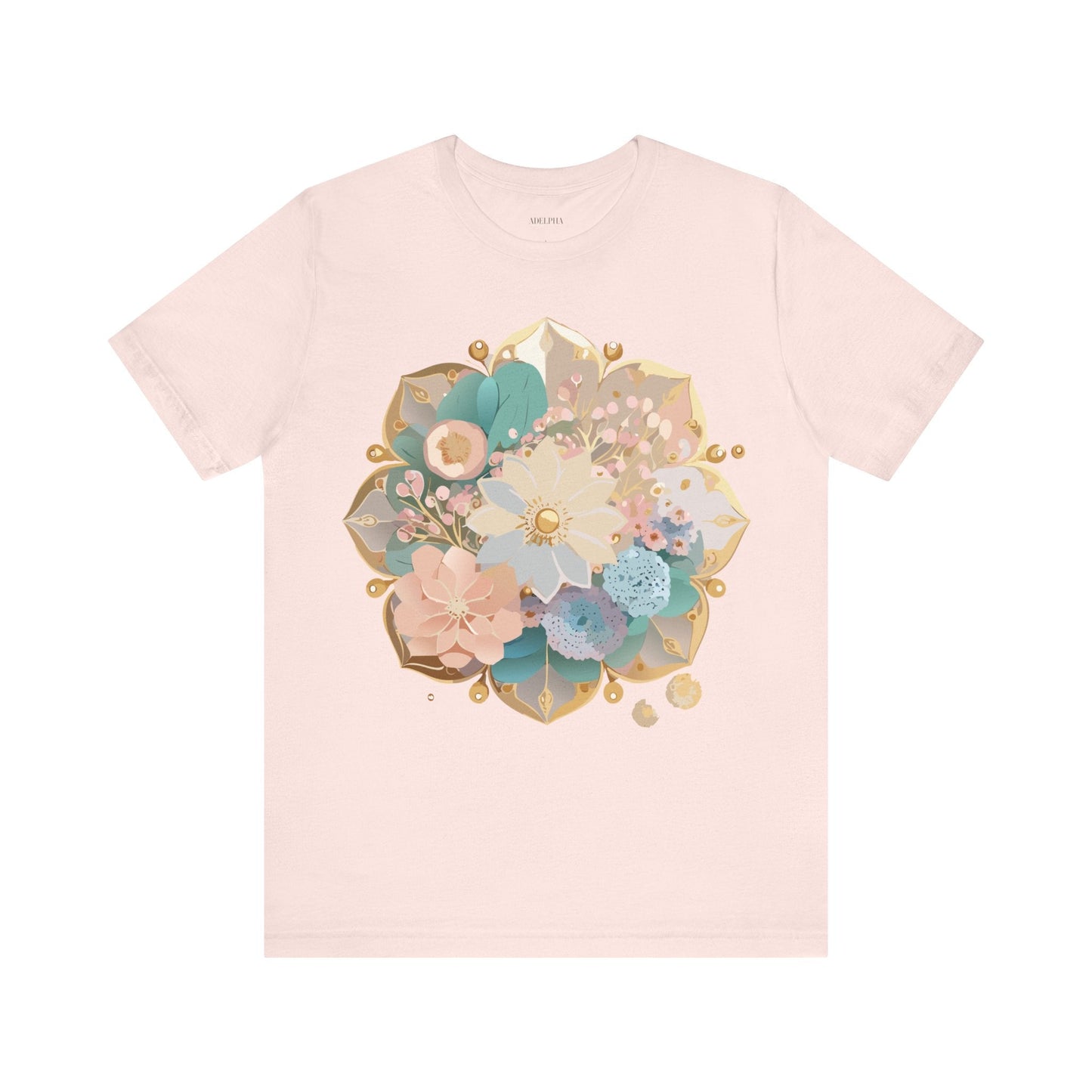 Mandala Graphic Unisex 100 Cotton Vintage Floral Artwork Tee 15