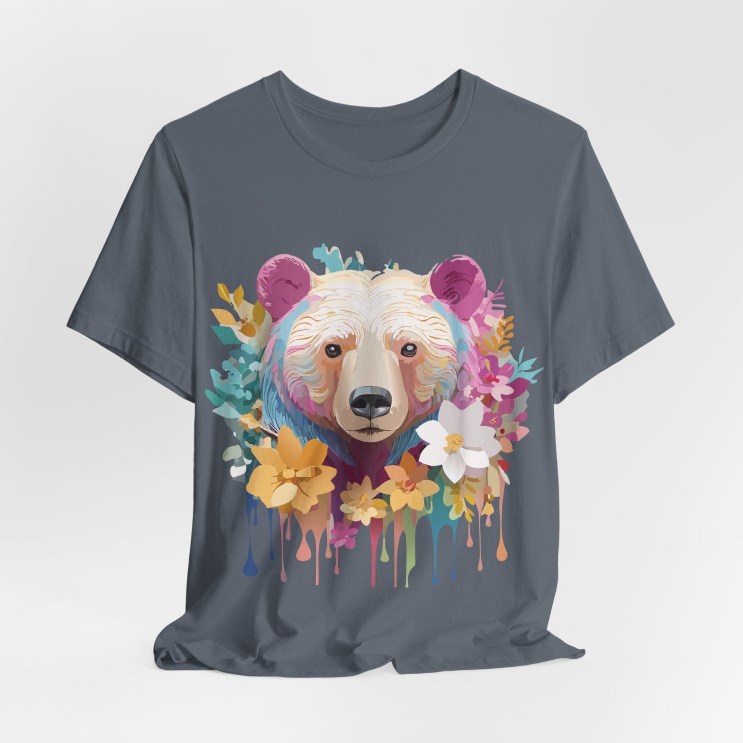 Bear Graphic Tee Unisex Vintage Inspired Artwork Adelpha Premium Collection