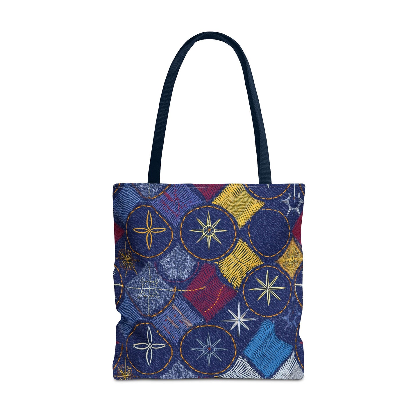 Denim Fabric Imitation Print Unisex Canvas Bag Poly Spun 3 Sizes Tote Bag 183-5