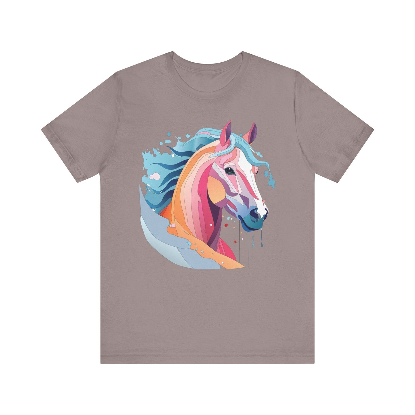 Unisex Animal Tee Shirt With Art Design Wild Animals Short Sleeve Premium Comfort Fit