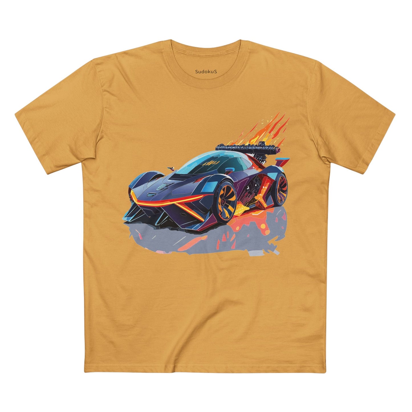 Car Graphic Unisex 100 Cotton Staple Tee 19