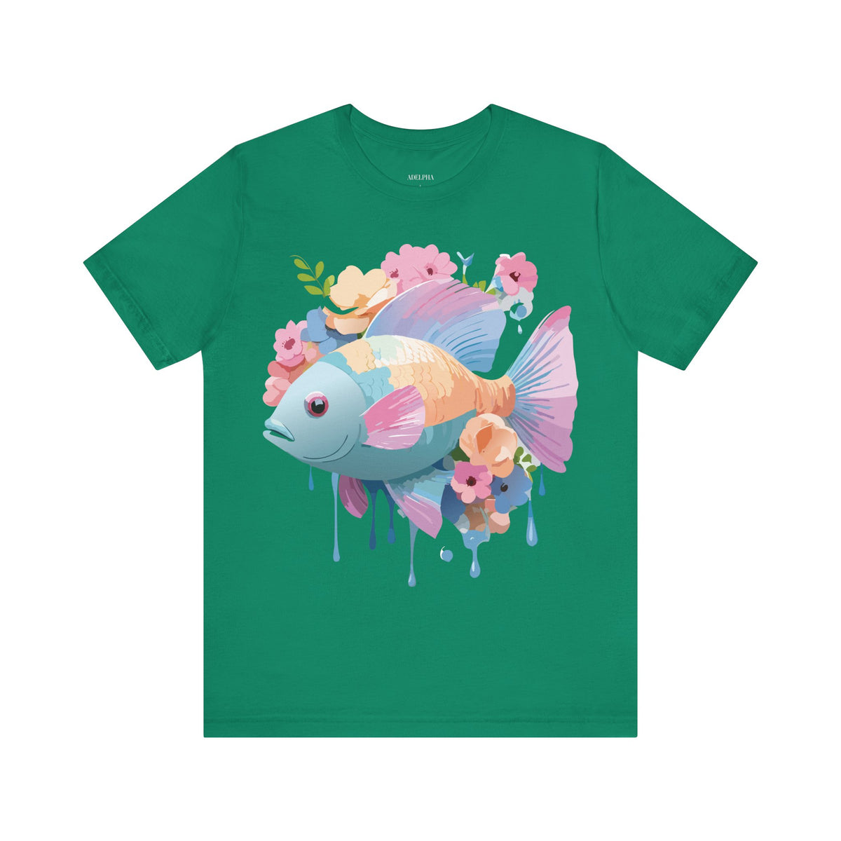 Fish Graphic Design Tee Bella+Canvas Unisex 100 Cotton Tee Shirt a108