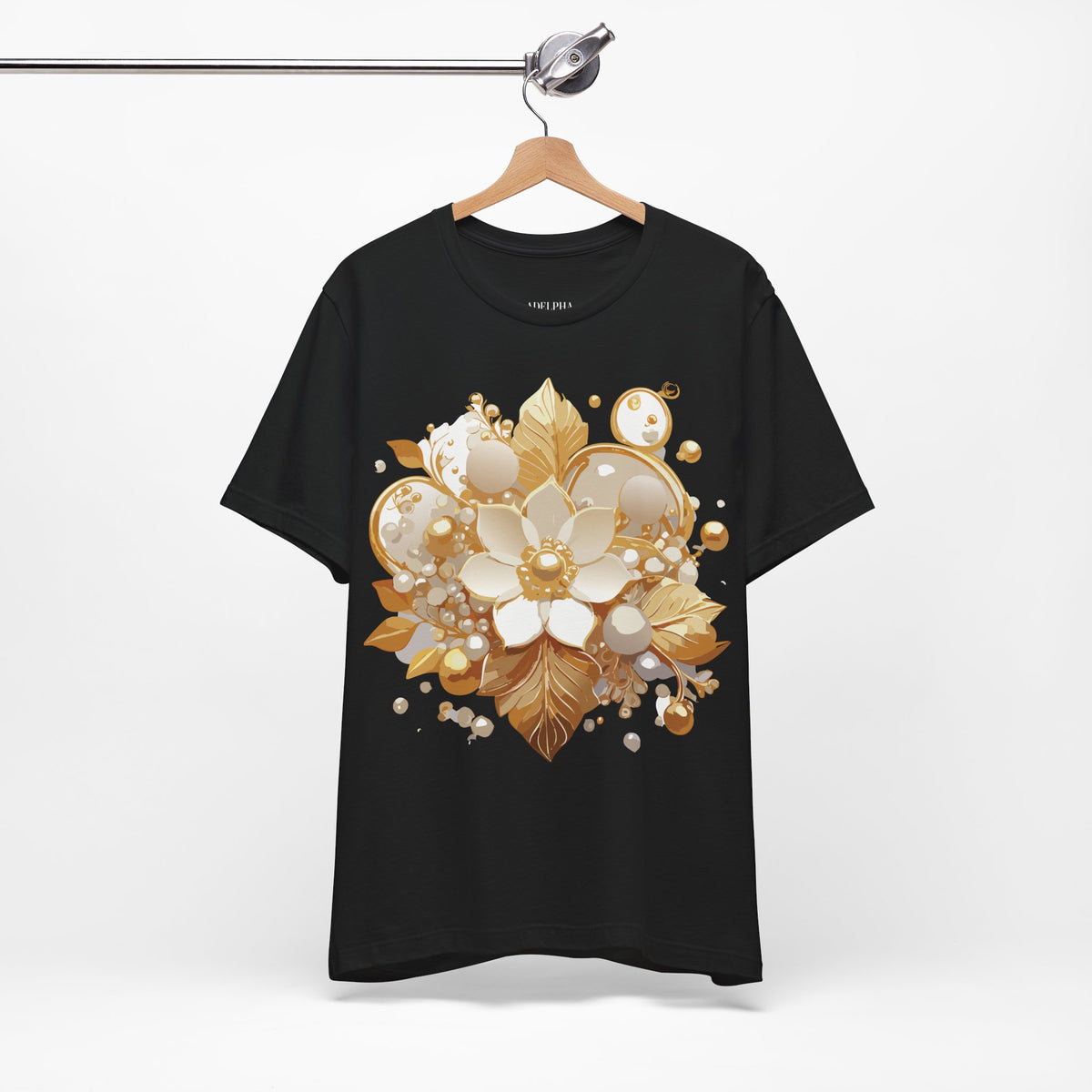 Jewelry Graphic Unisex Cotton Bella+Canvas Tee with Art Design n134