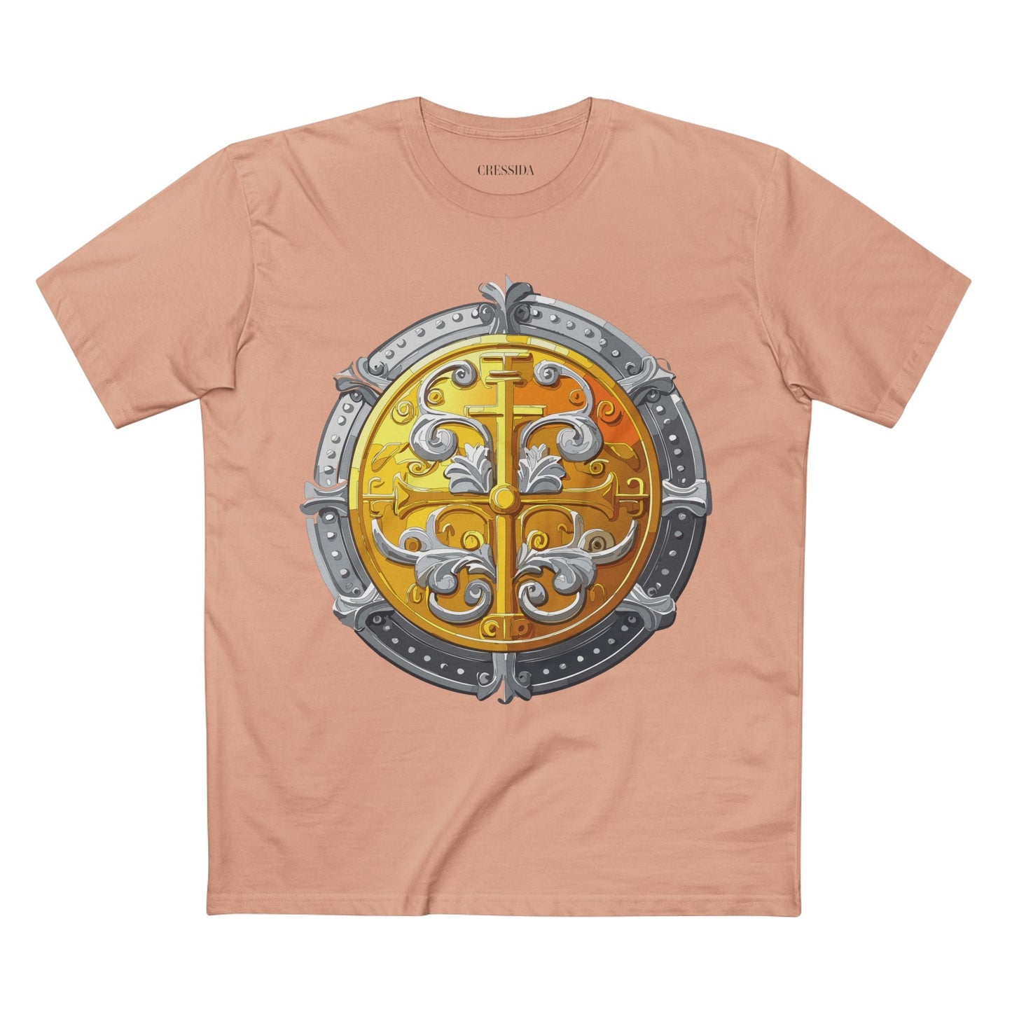 Antique Gold Coin Graphic Design T-Shirt Unisex 100 Cotton With Golden Print Artwork Tee 19