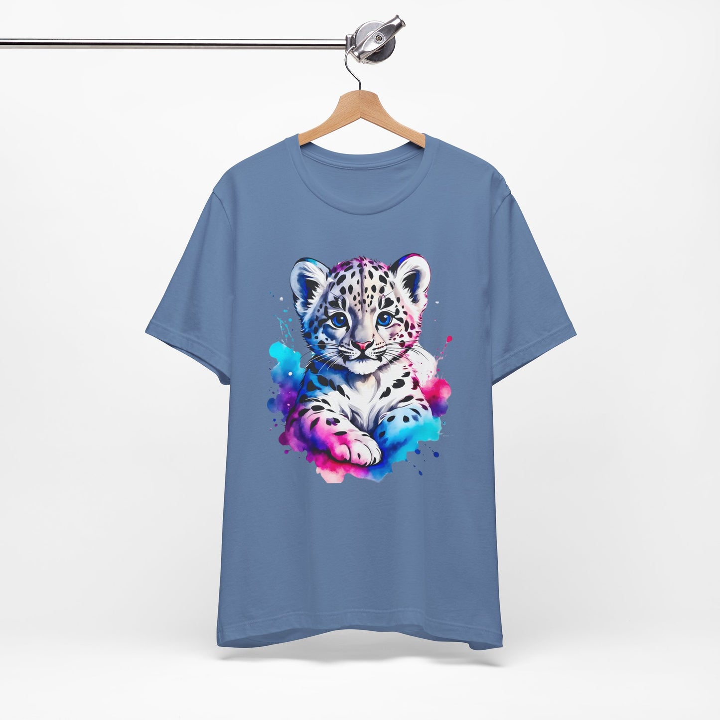 Baby Leopard Shirt, Cute Leopard Tee Shirt, Animal T-Shirt, Gepard Top, Animal Tees, Art Design T-Shirt, Graphic Tee