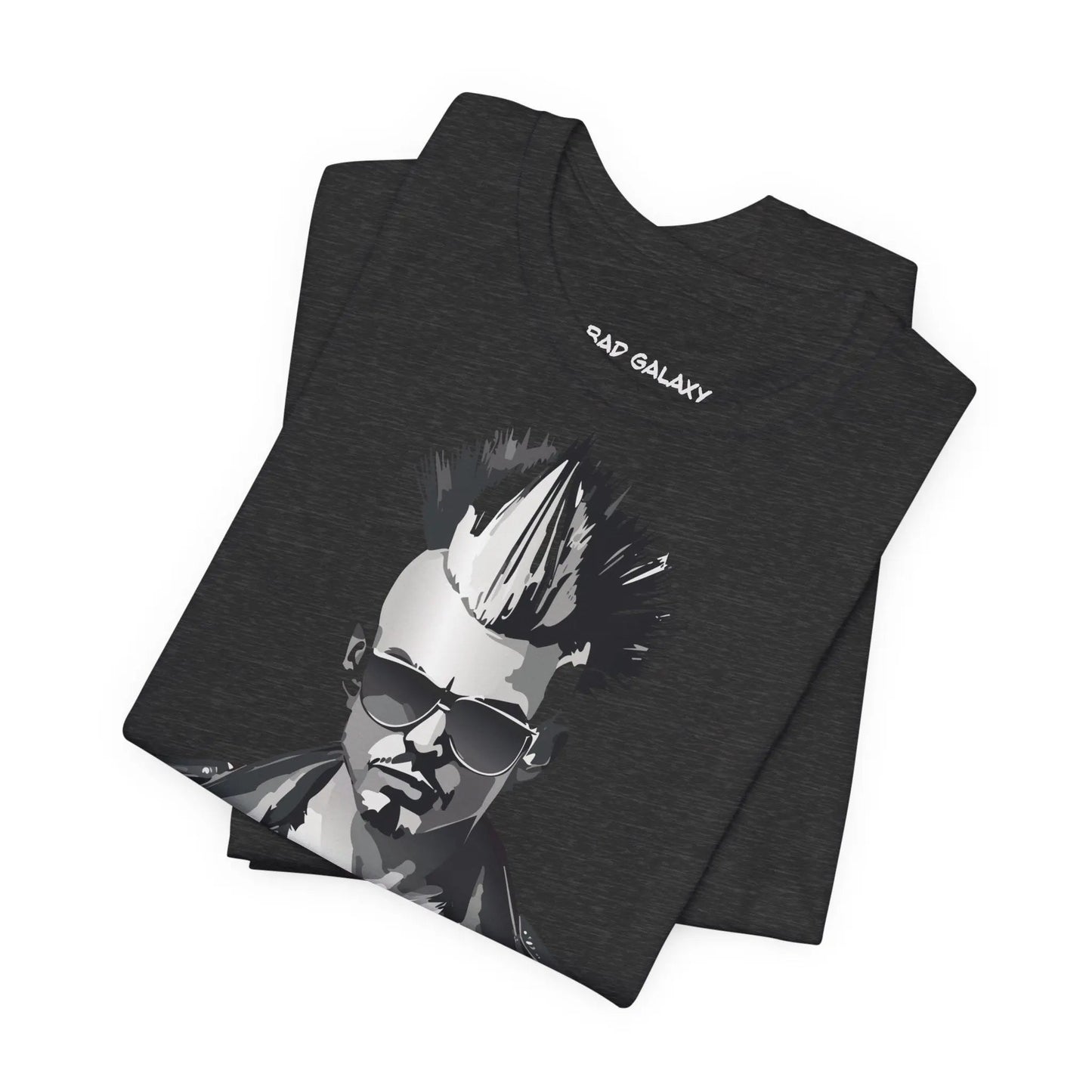 Punk Rock Tee Shirt Made To Order From Bad Galaxy Eco Friendly Inks Cotton Tee Made In USA