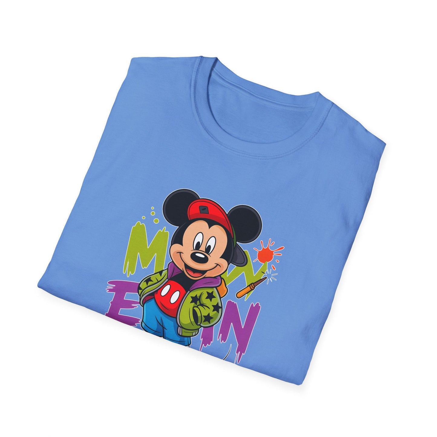 Unisex Cartoon T Shirt With Animals Animation Tee Premium Softstyle Gildan 64000
