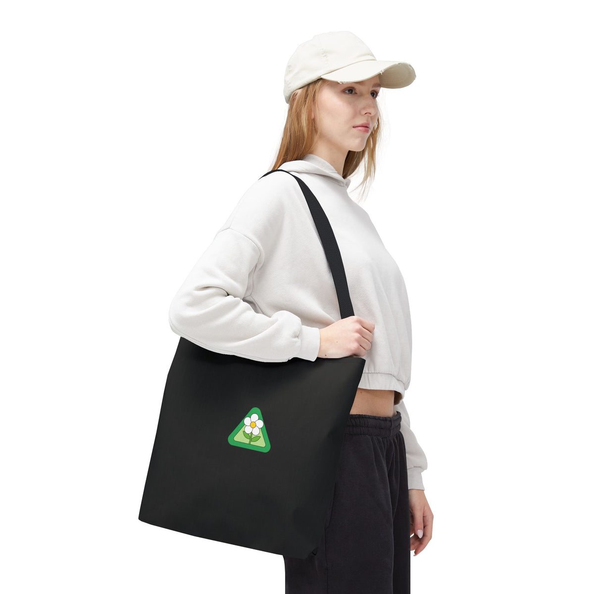 ECO BLACK COLOR CANVAS BAG HIGH-QUALITY 100% SPUN POLYESTER 3 SIZES BAG-E5