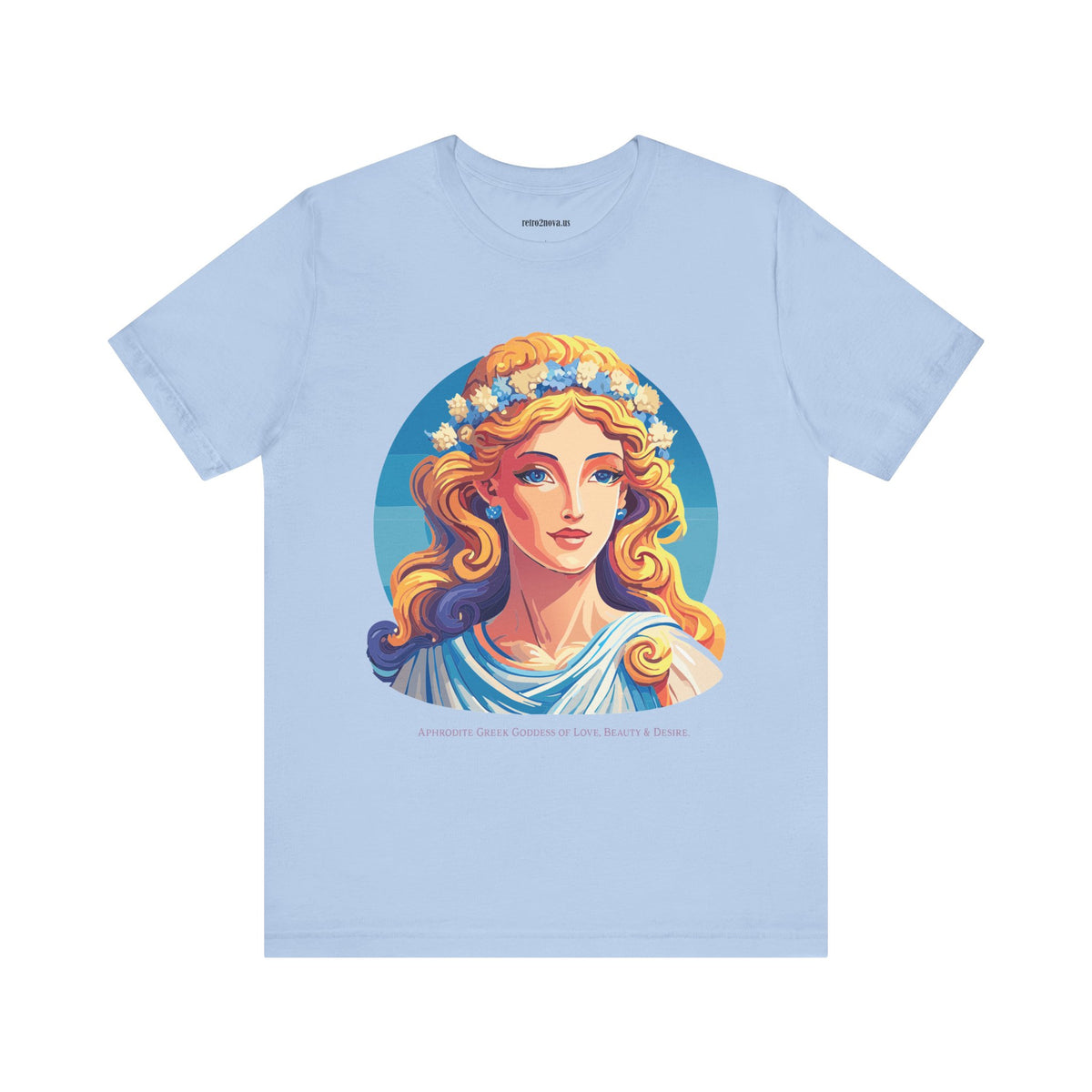Goddess Graphic Unisex Cotton Bella+Canvas Tee with Aphrodite