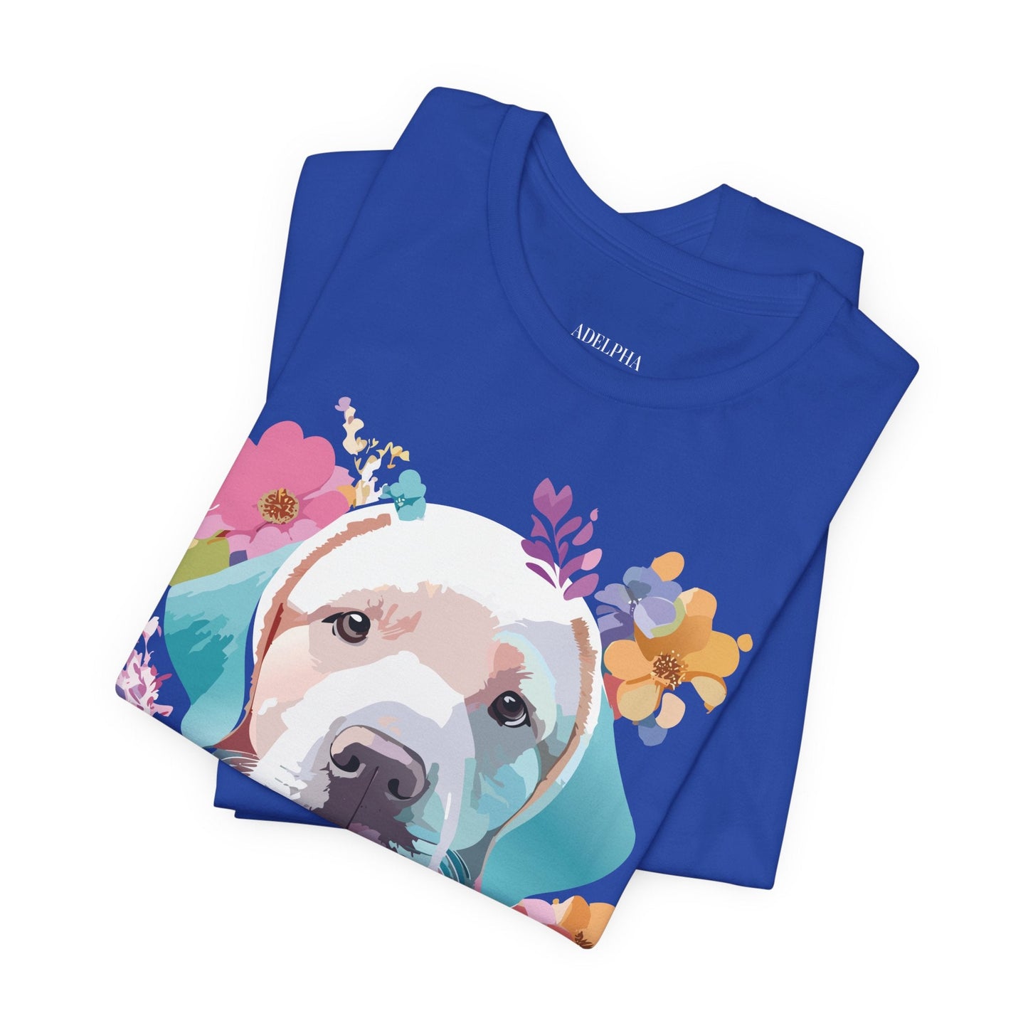 Dog Graphic Tee Unisex Vintage Inspired Art Design Adelpha Short Sleeve Jersey Shirt