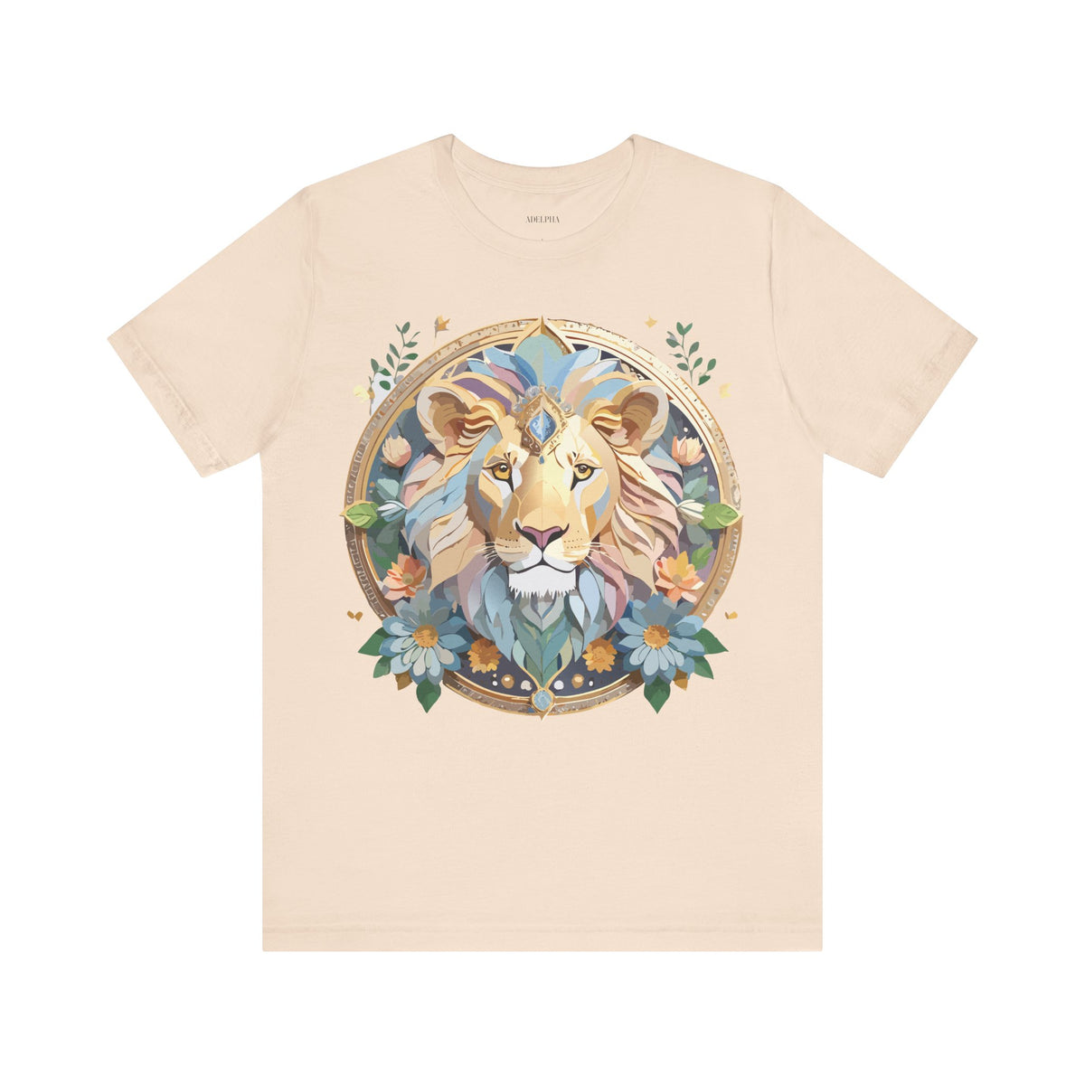 Medallion Graphic Unisex Cotton Bella+Canvas Tee with Art Design d34