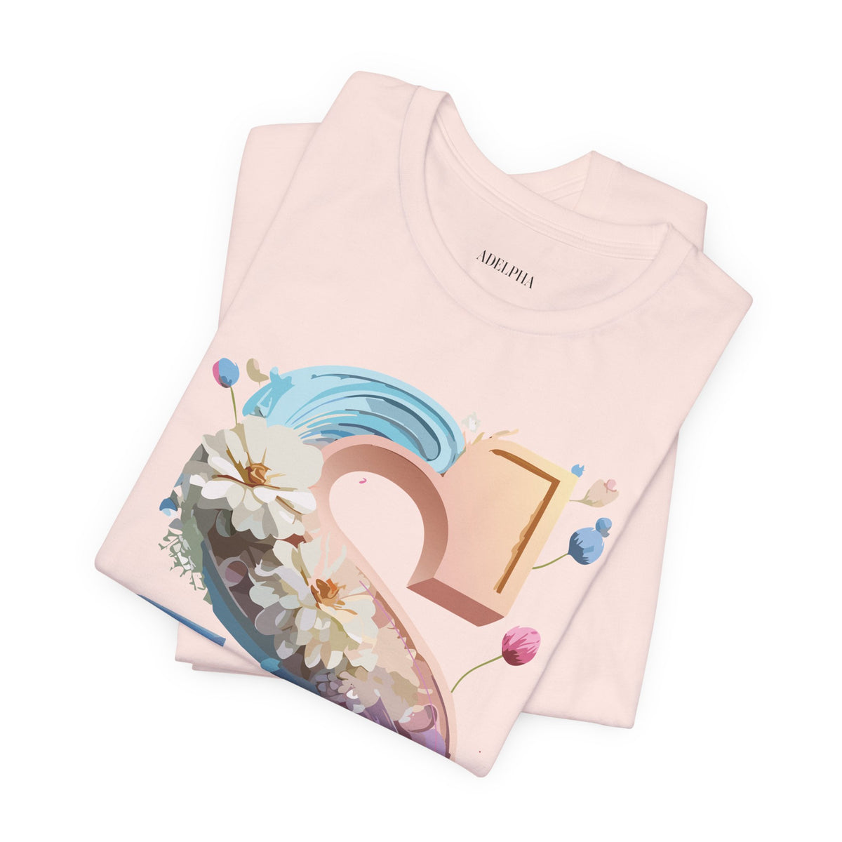 Letter S Graphic Unisex Cotton Bella+Canvas Tee with Art Letter Design