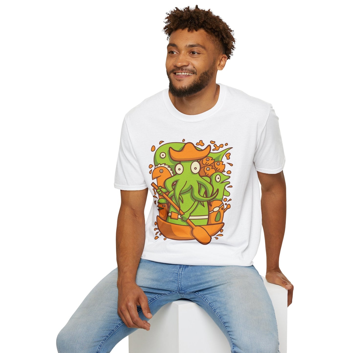 Cartoon T Shirt Animation T Shirt Funny Tee Shirt Unisex Gildan Softstyle Cotton 64000