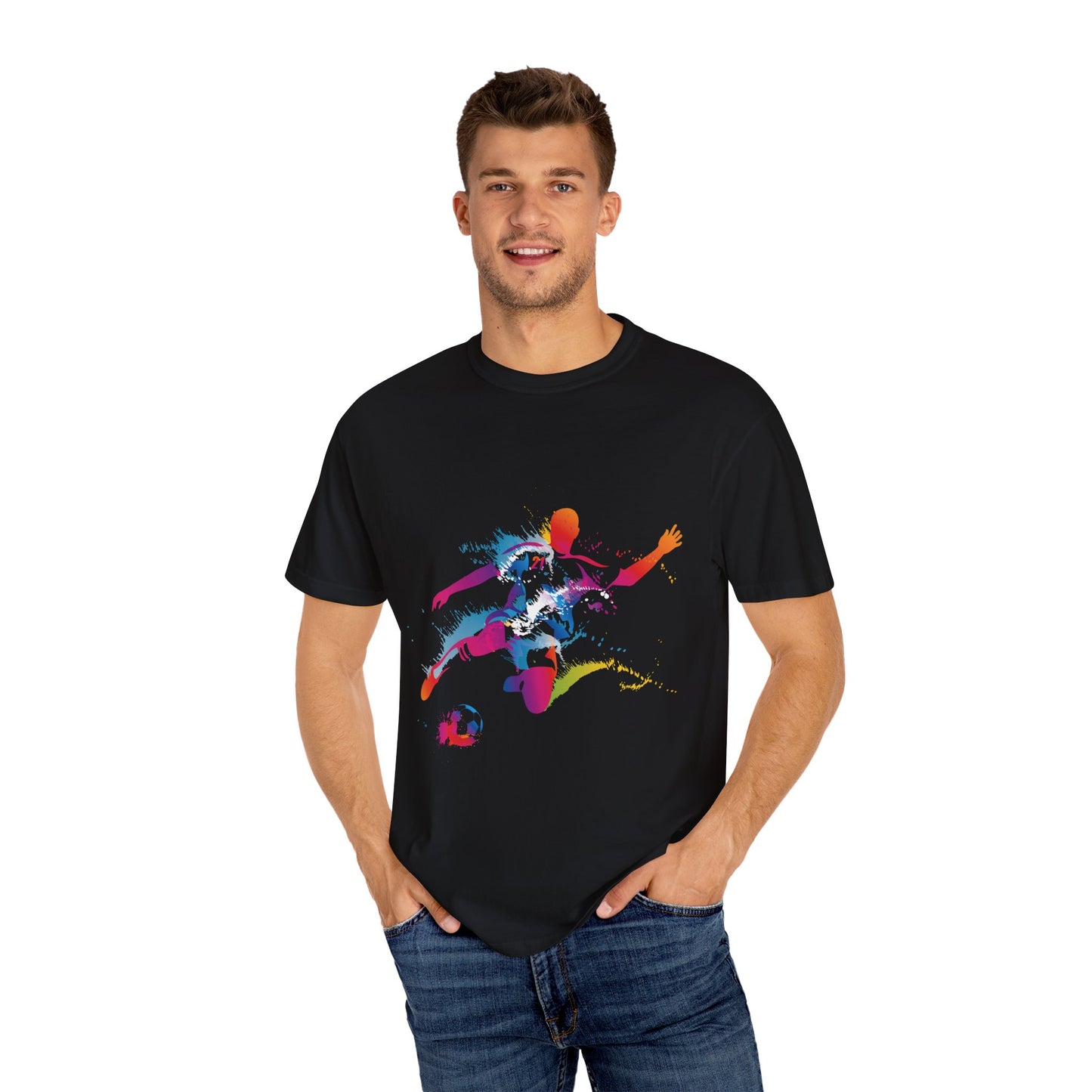 Unisex T-shirt with sports art design