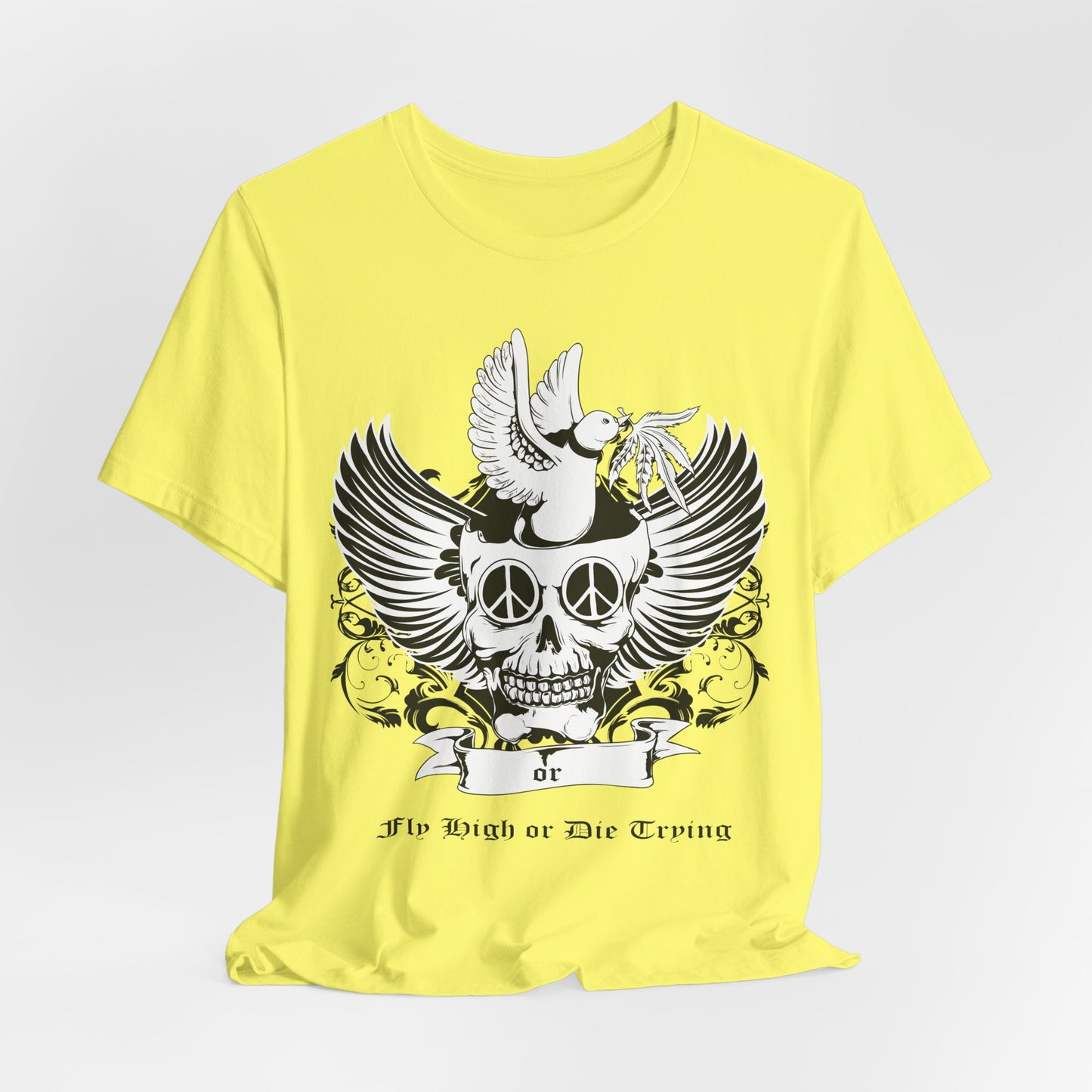 Bird Skull Graphic Design Tee, Skull Shirt, Vintage Tees, Art Design T-Shirt, Vintage Graphic Tee, Art Shirts with Skulls