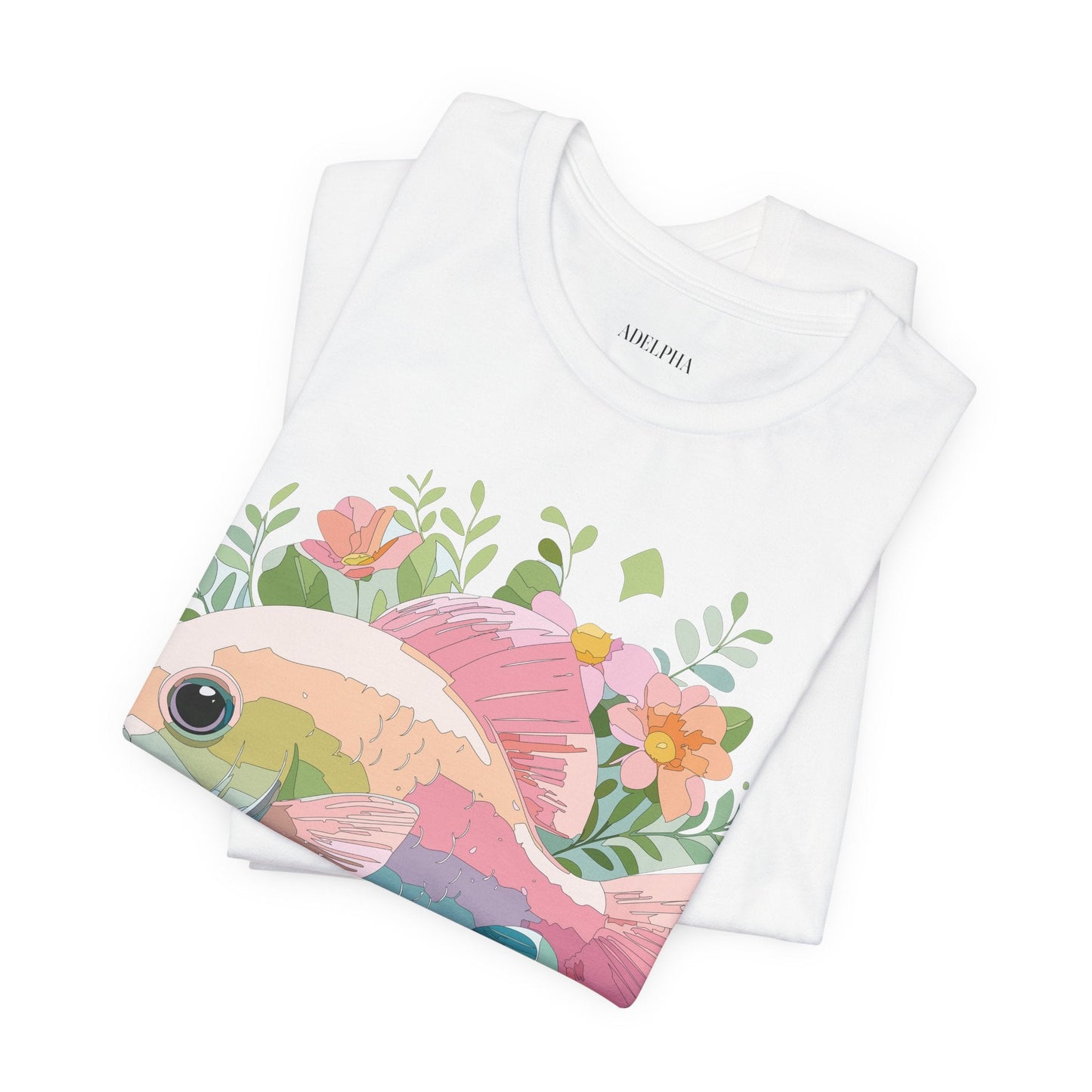Fish Graphic Unisex 100 Cotton Vintage Artwork Tee 1