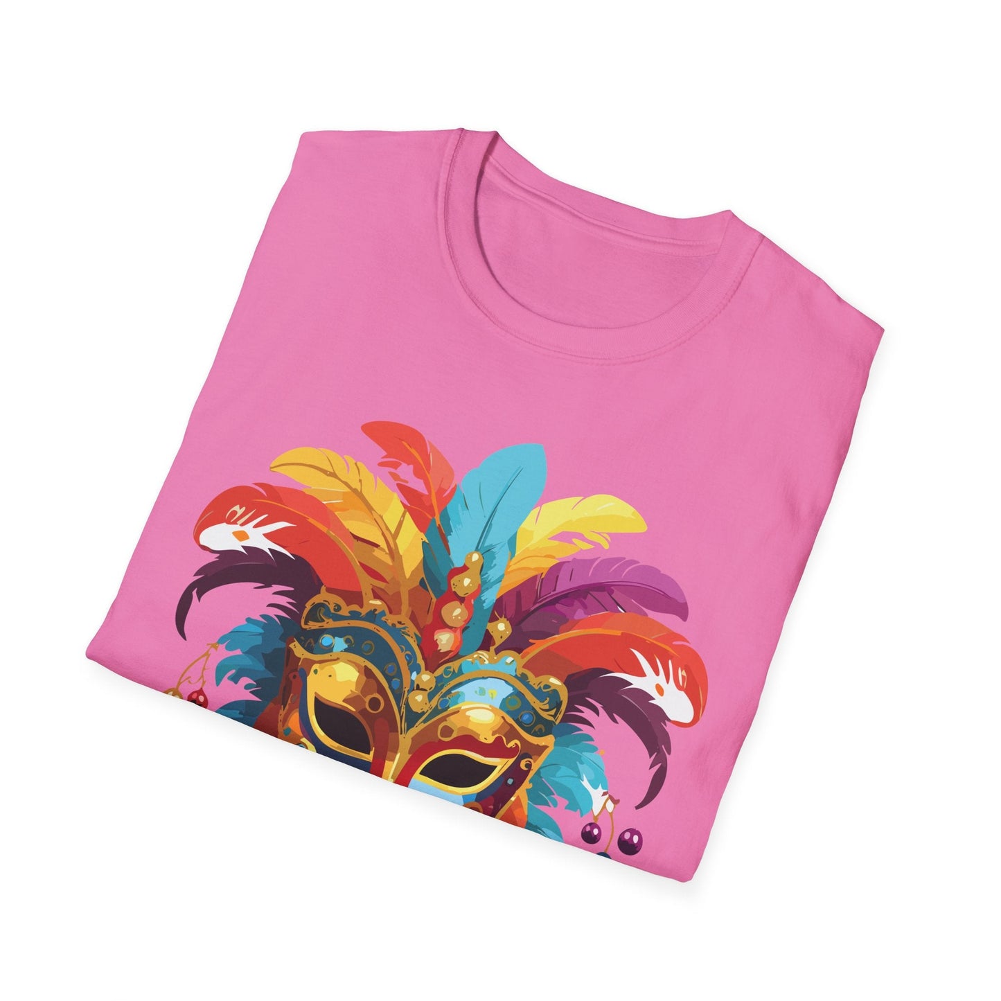 Mask Graphic Unisex Cotton Masquerade Design Artwork Tee 30