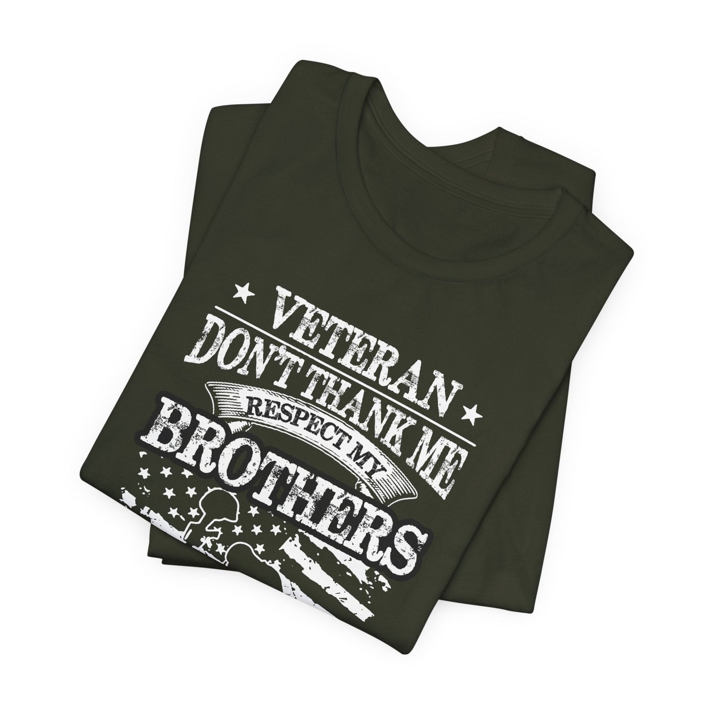 Army Veteran Patriotic Graphic Design Unisex Cotton T-Shirt v60