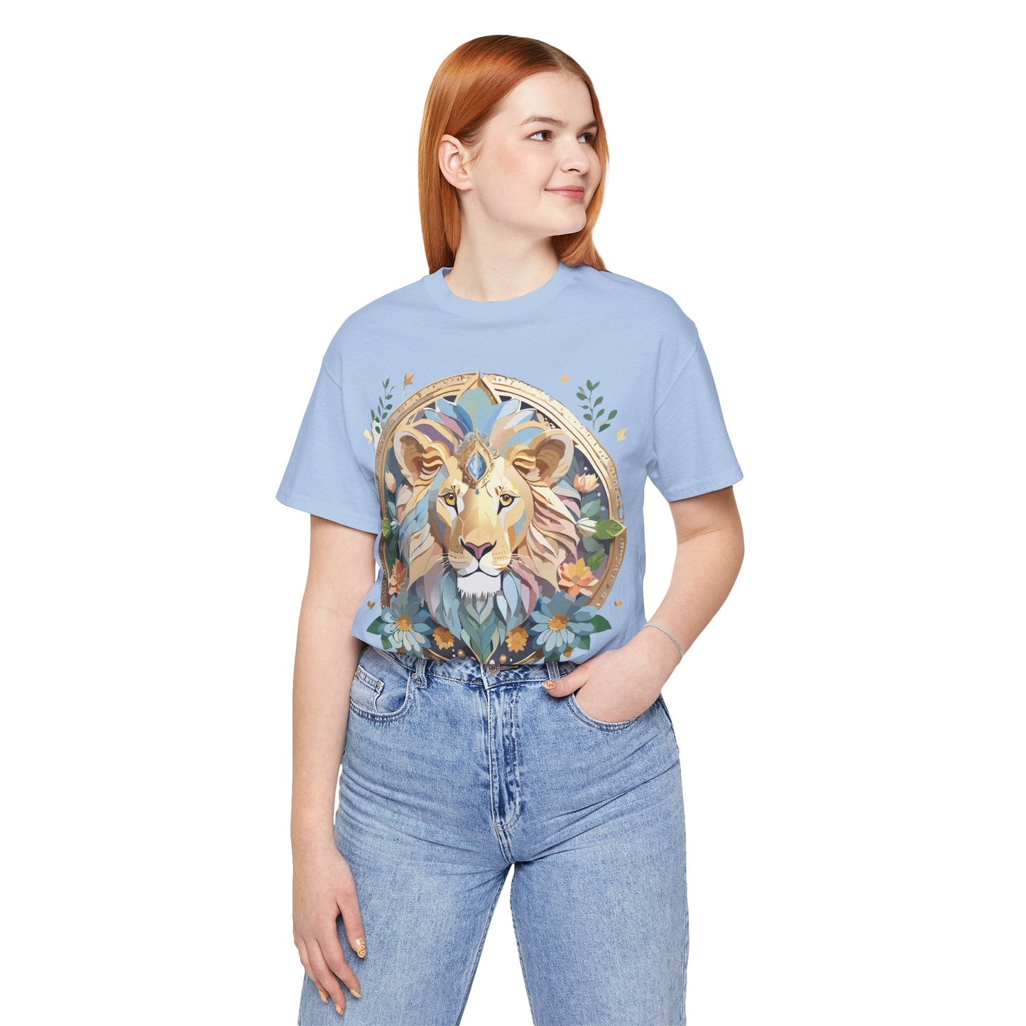 Medallion Graphic Unisex 100 Cotton Vintage Animal Medal Artwork Tee 3
