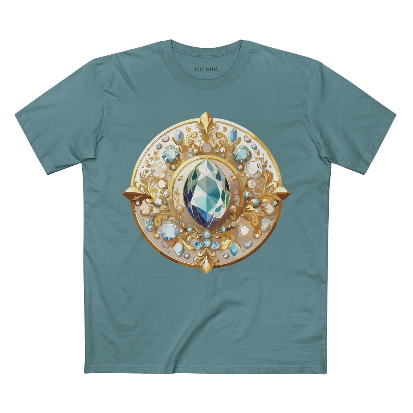 Medallion Graphic T-Shirt Unisex 100 Cotton With Gold Art Design Medal Tee 21