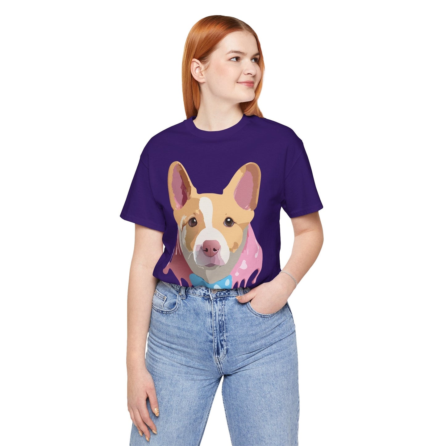 Adelpha Graphic Dog Shirt Unisex Vintage Inspired Tee Short Sleeve Comfort Wear Everyday