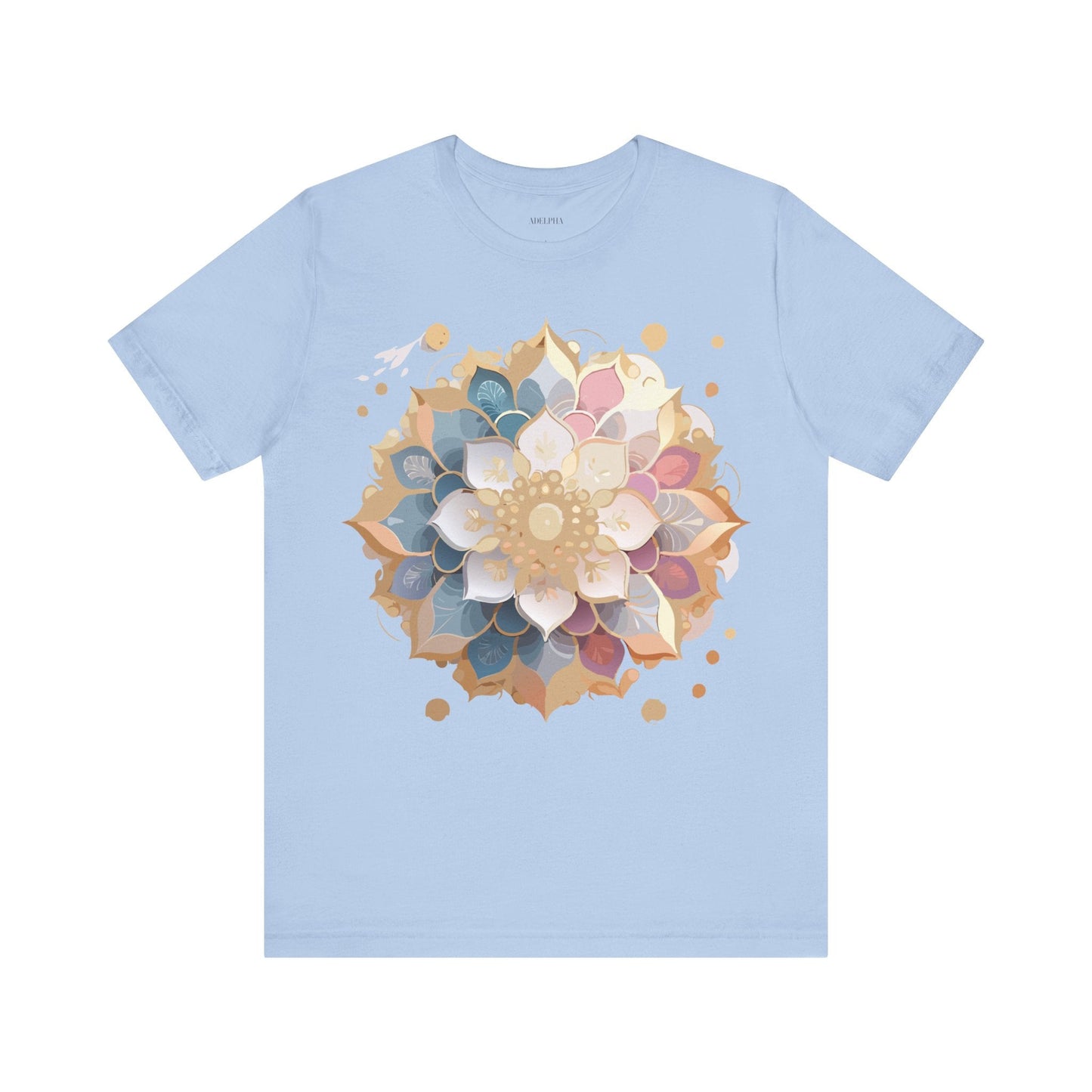 Mandala Graphic Tee For Men And Women By Adelpha Unisex Short Sleeve Art Design Shirt