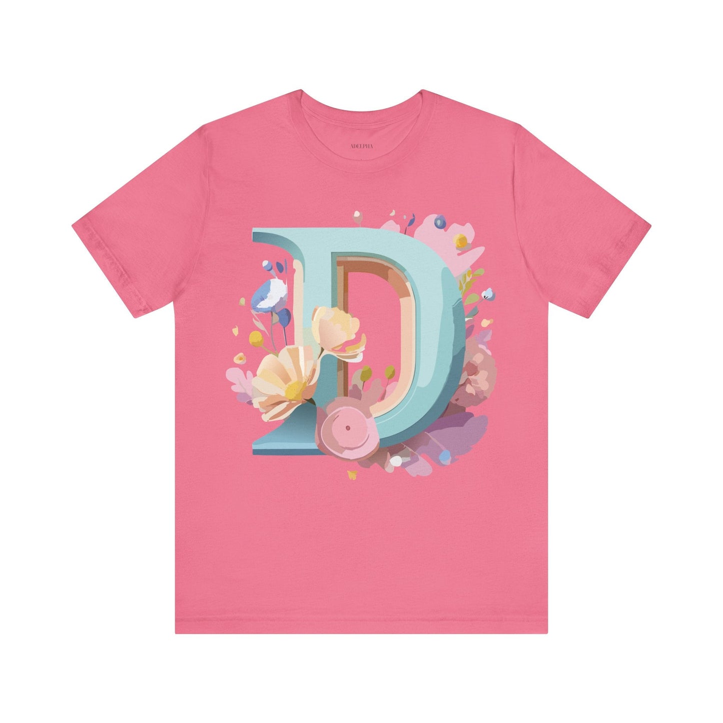 Letter D Shirt Graphic Tee Unisex Vintage Inspired Art Design Adelpha Premium Collection