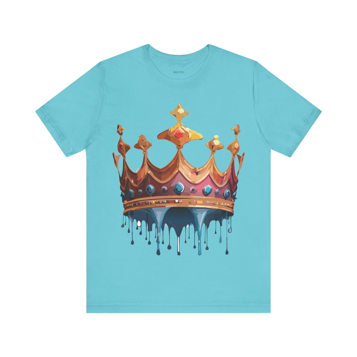 Crown Graphic Unisex Cotton Bella+Canvas Tee with Art Design m12