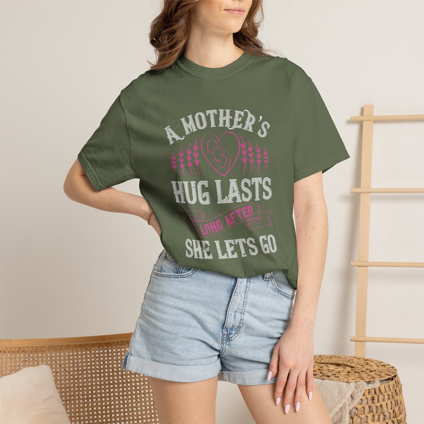 Mom T-shirt Mother Day Mama Tee Unisex Comfort Colors Garment-Dyed Cotton h58