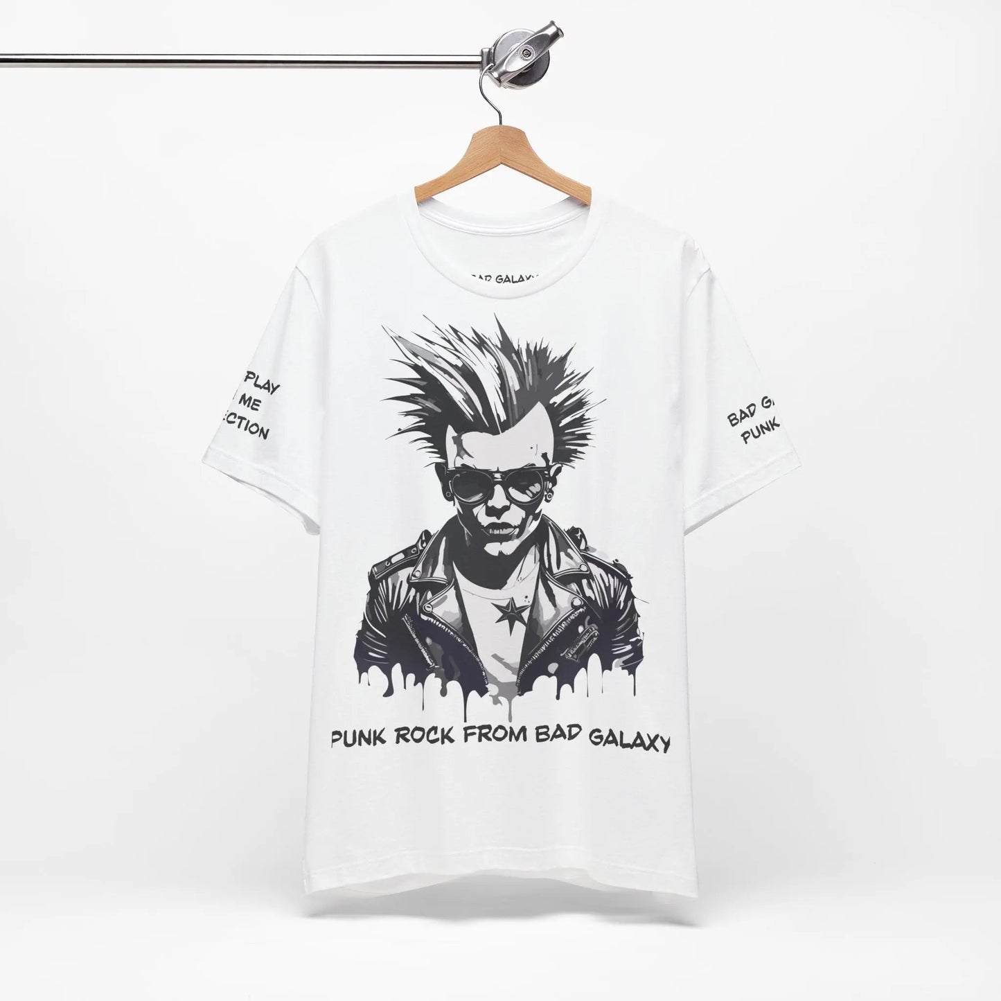 Punk Rock Tee Shirt 100 Percent Cotton Made To Order Eco Friendly Print Free Shipping Limited Time