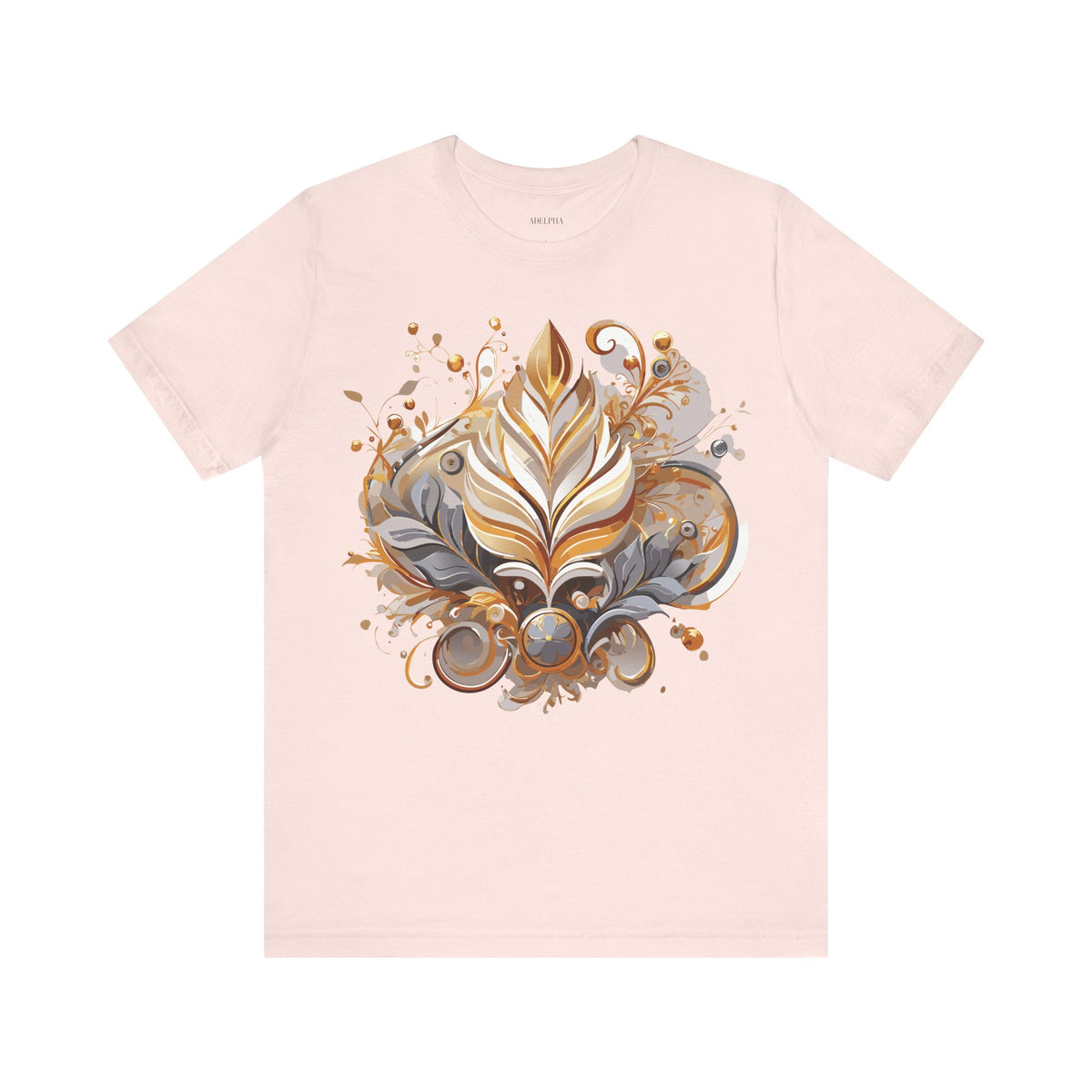 Jewelry Graphic Unisex Cotton Bella+Canvas Tee with Gemstones Art Design m33