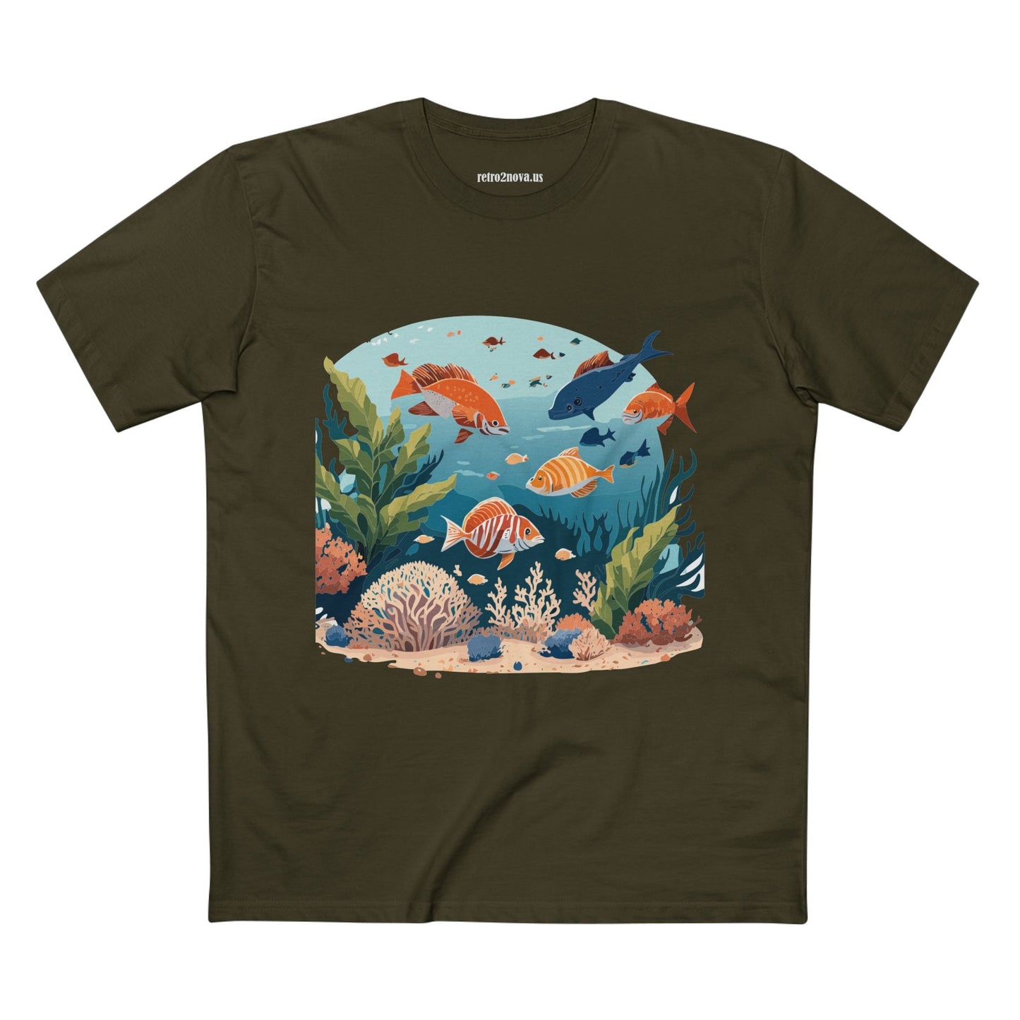Ocean Pacific OP 4 Unisex Premium Cotton Tee With Original Art Design From Retro2Nova Art Collection