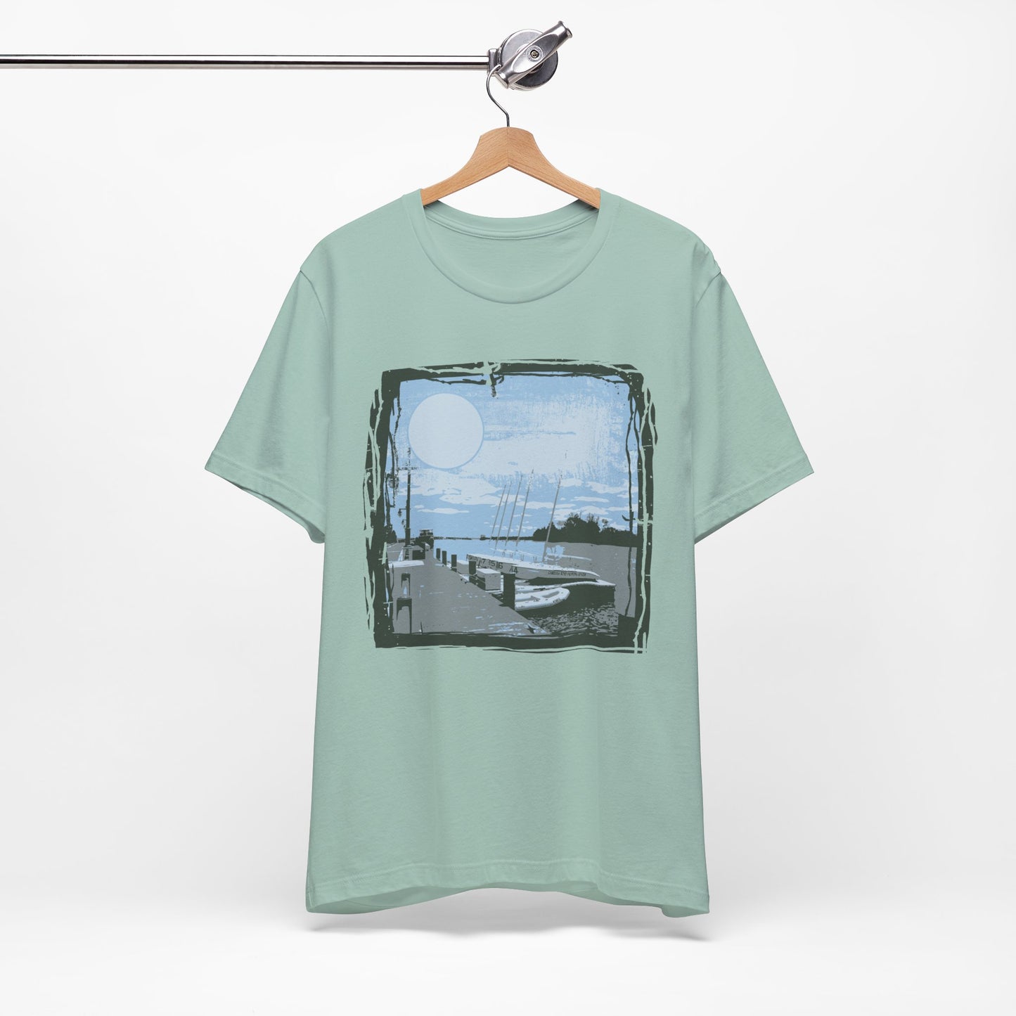 Yacht Club Retro Poster Graphic Design Tee, Yacht Club Shirt, Vintage Tees, Art Design T-Shirt, Graphic Tee, Retro Art Shirts