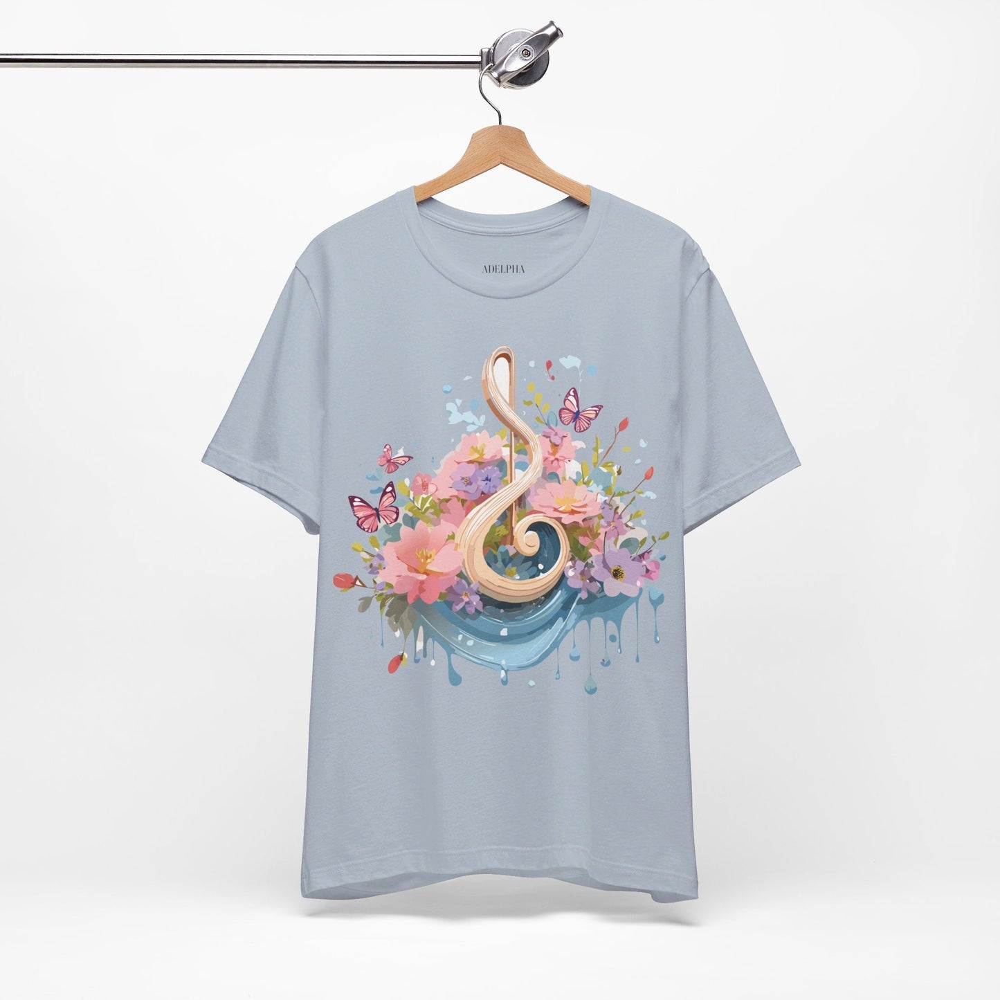 Music Graphic T Shirt Unisex Short Sleeve Adelpha Vintage Inspired Artwork Tee Premium Edition