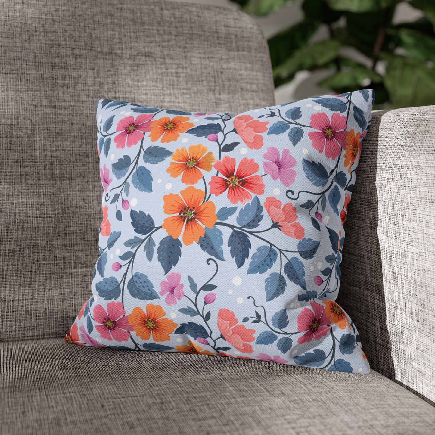 Floral Poly Pillowcase