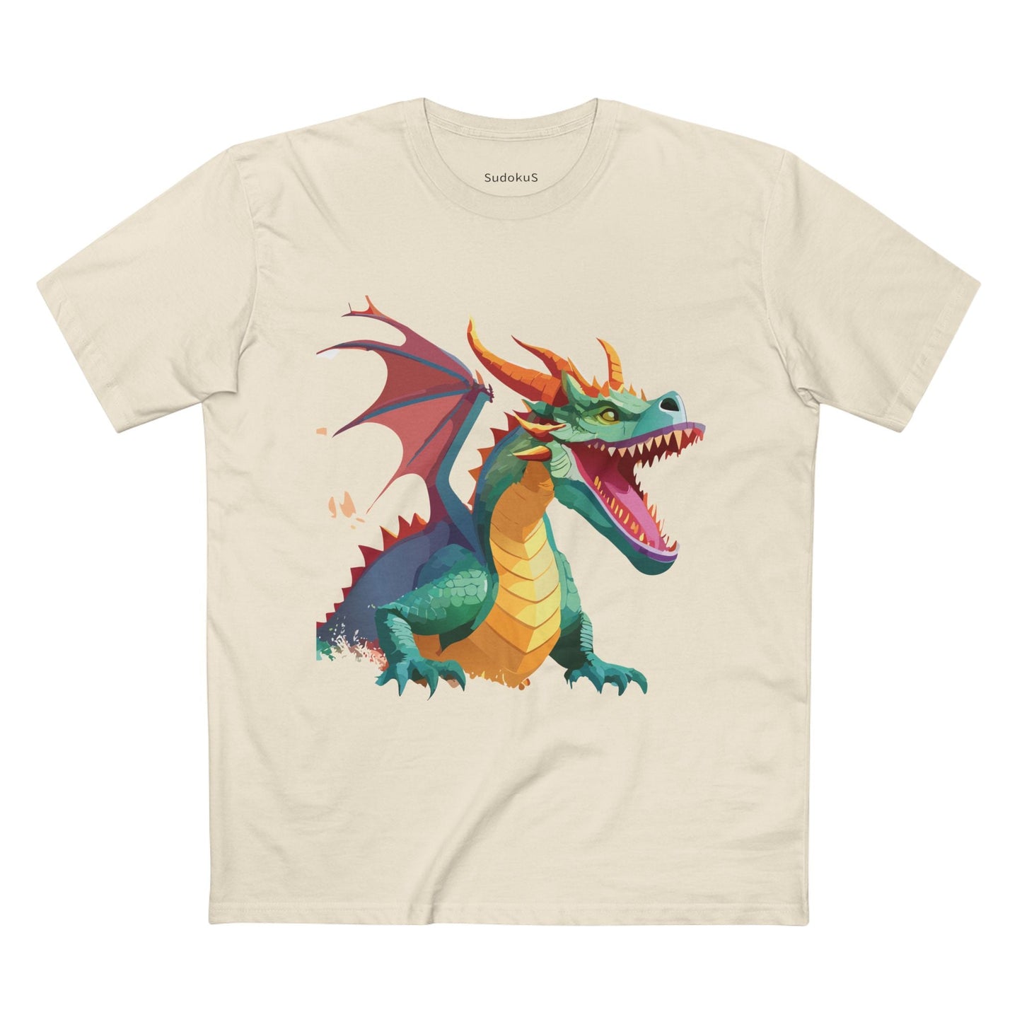 Dragon Graphic Unisex 100 Cotton Staple Tee 3