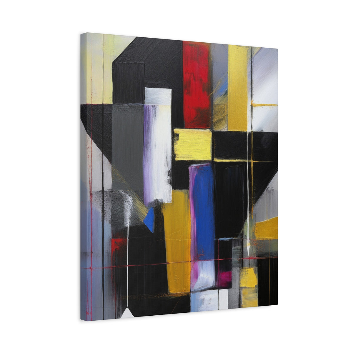 Abstract Geometric Painting Print Canvas 20x24,20x30,24x30 24x32,24x36,30x40 32x48,36x48,40x60 Pine-Wood Inner Frame ABS-36