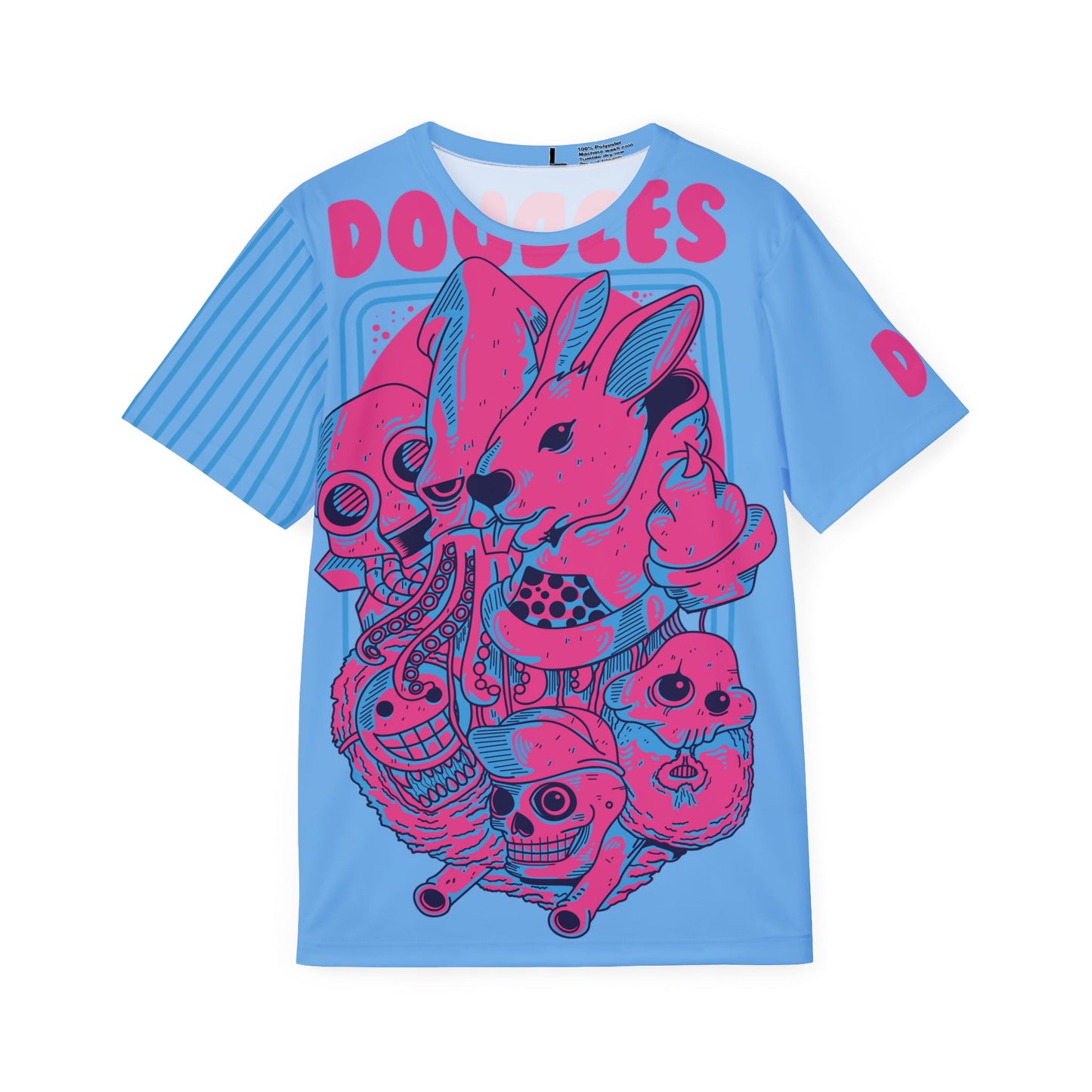 59-Be Fun Graphic T-Shirt, Art Design Poly Shirt, All Over Print Graphic Tee, Monsters T-Shirt, Cartoon Tees