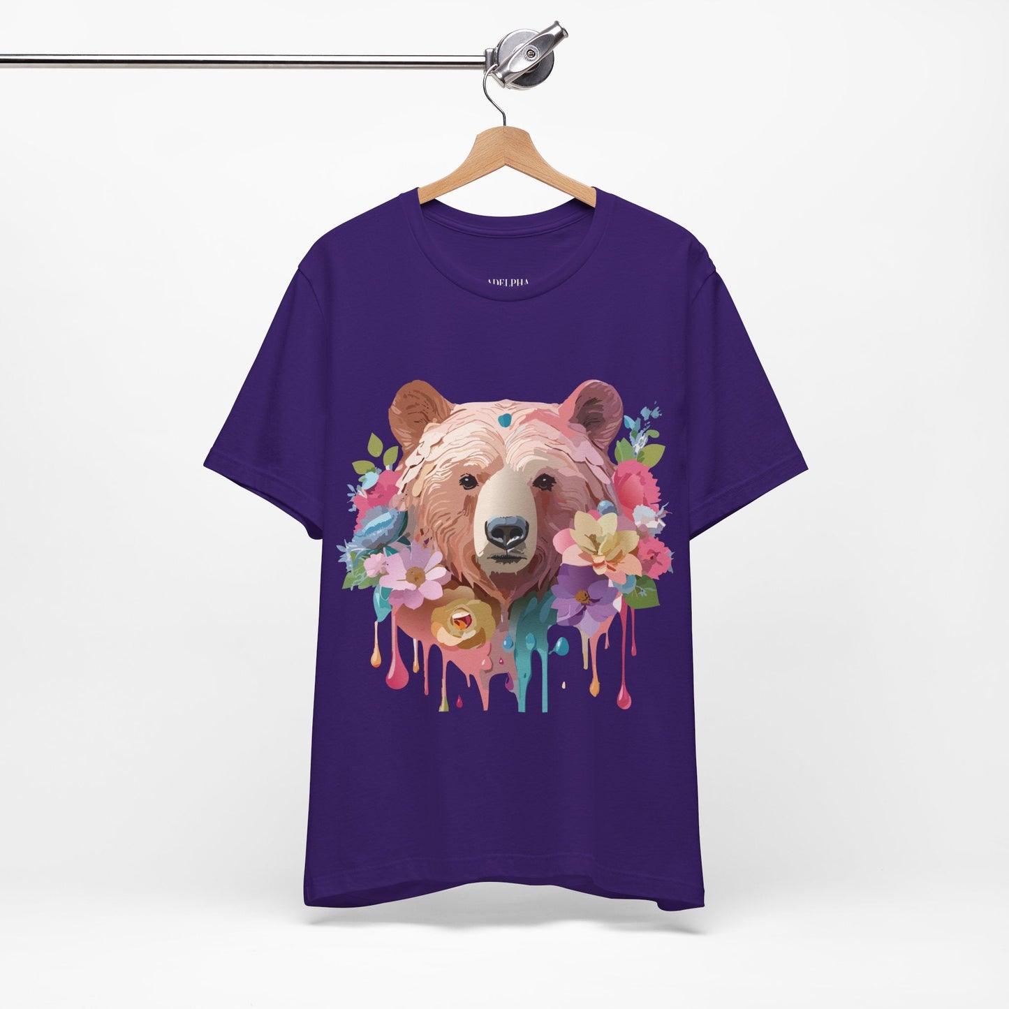 Bear Graphic T Shirt Unisex Adelpha Vintage Art Design Tee Edition