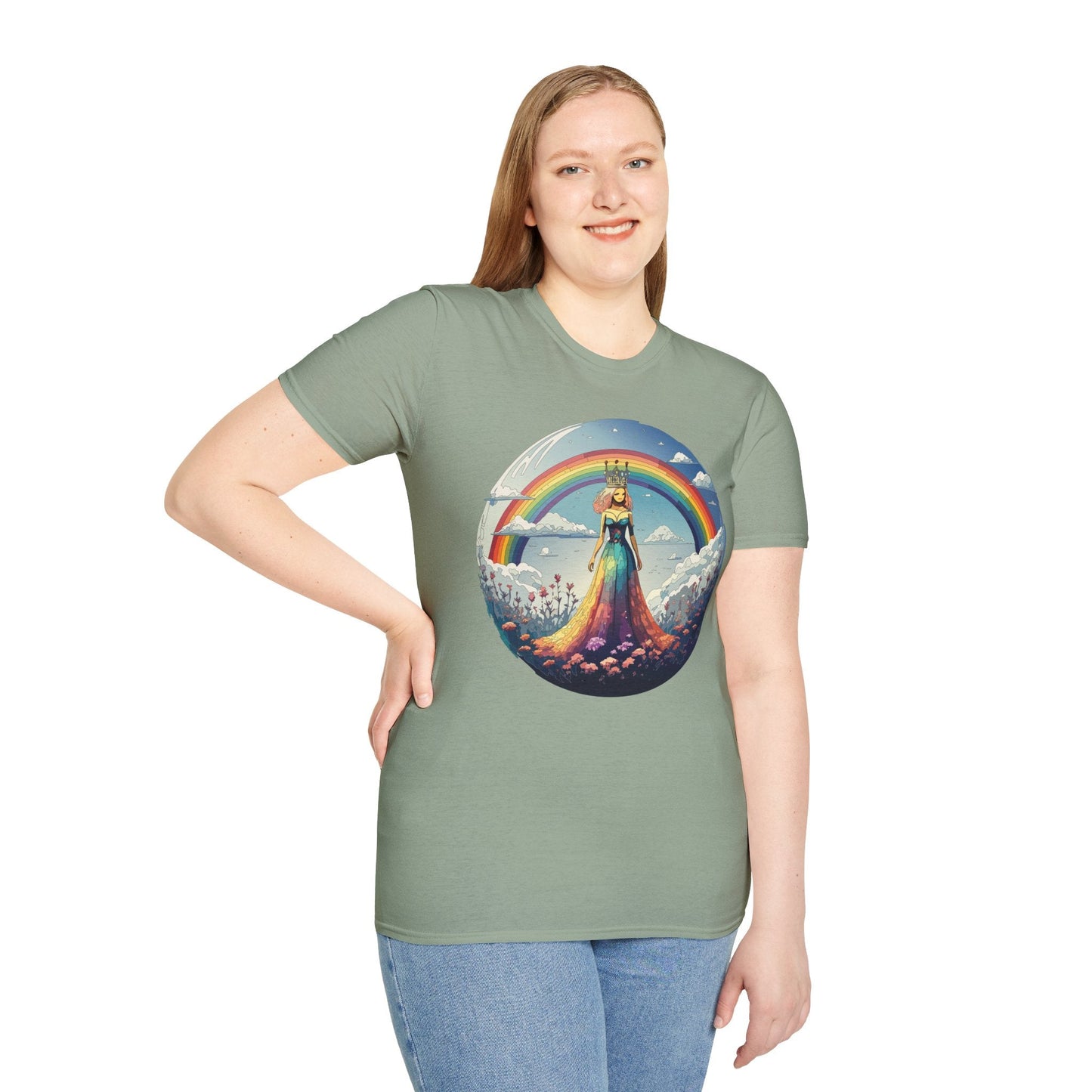 Womens Graphic T Shirt Art Design Tee Softstyle 64000 100 Percent Cotton Comfort