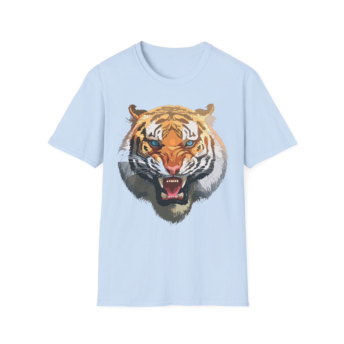Roaring Tiger Face T-Shirt | Big Cat Graphic Tee