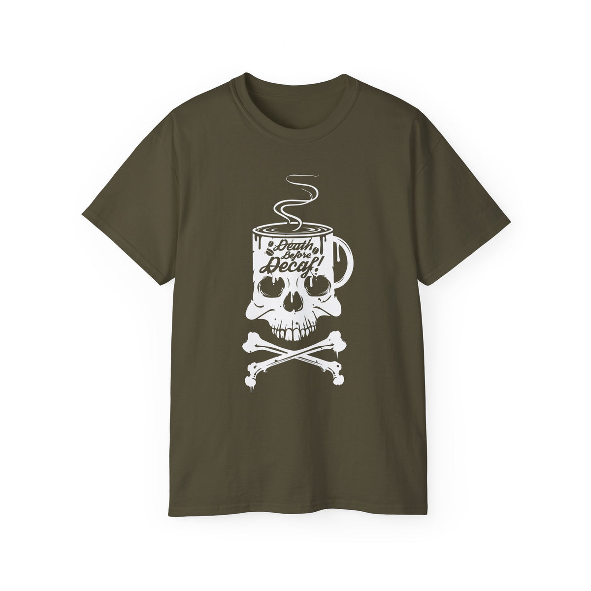 Skull Coffee Mug Skull and Crossbones Tee | Coffee Addict, Dark Cafe Design