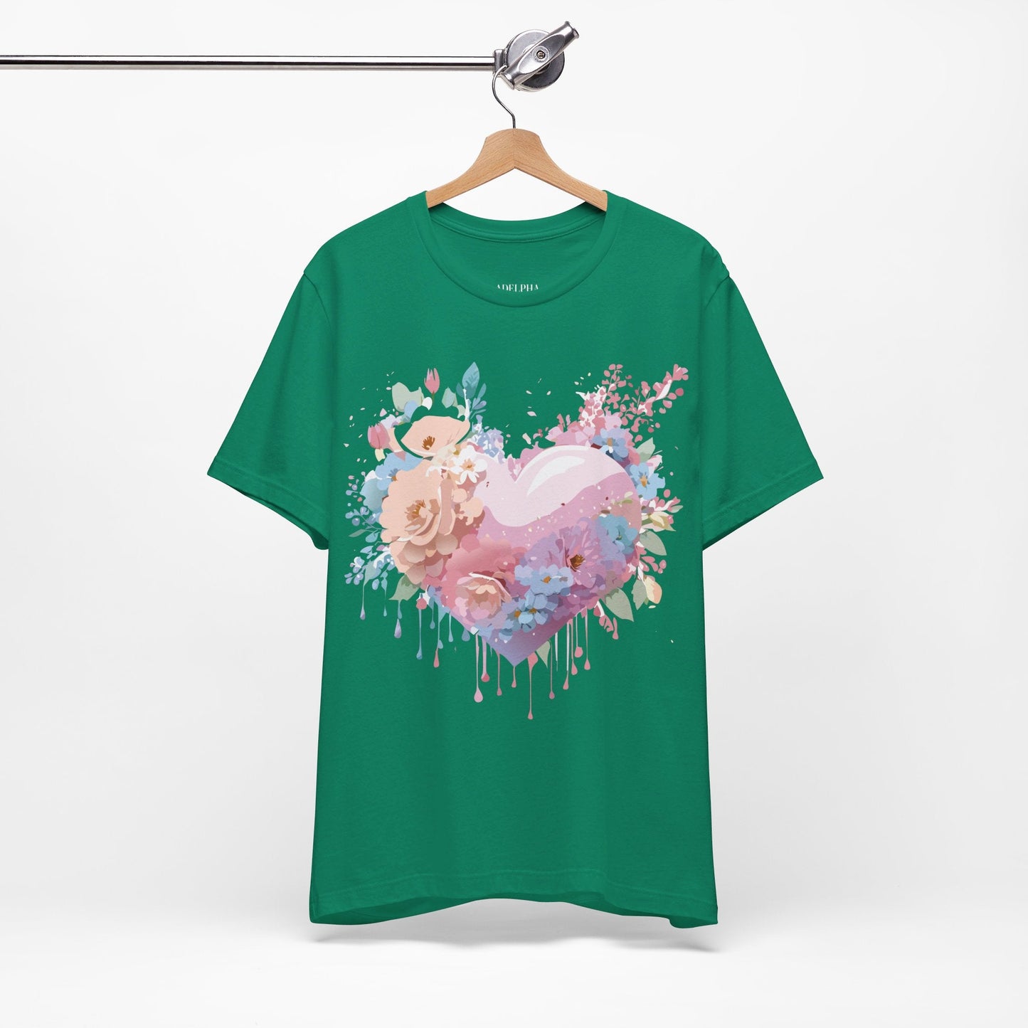 Adelpha Unisex Graphic Tee Valentine Shirts Vintage Inspired Artwork Short Sleeve Jersey